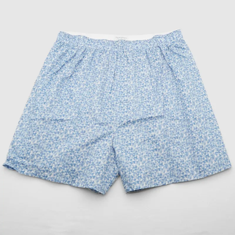 Sunspel Classic Blue Cover Boxers sold by DeeCee style