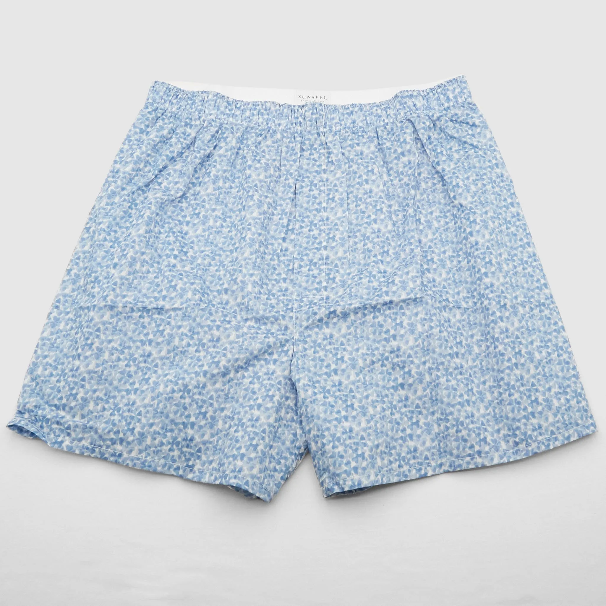 Sunspel Classic Blue Cover Boxers sold by DeeCee style