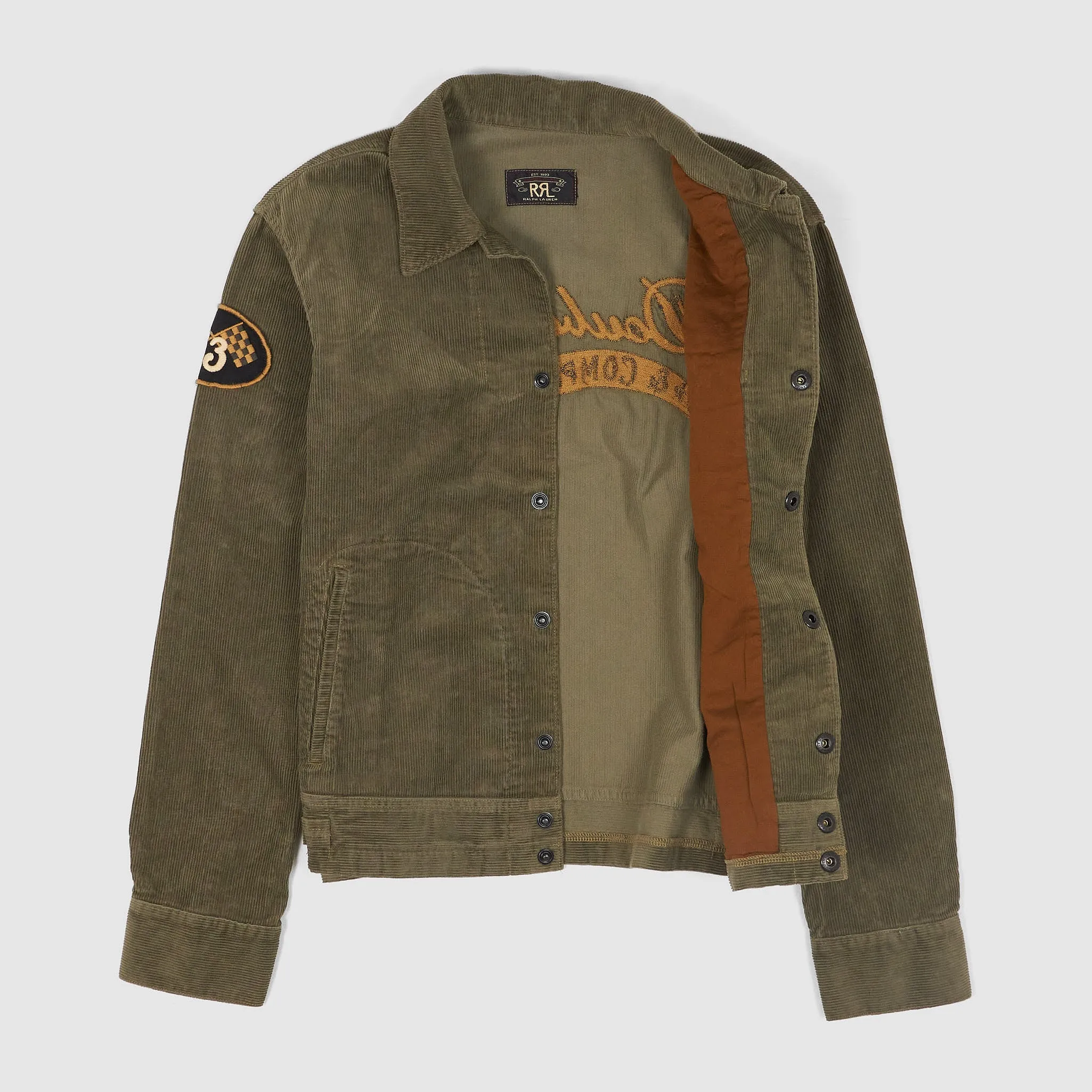 Double RL Embroidered Corduroy Jacket sold by DeeCee style product image thumbnail 3