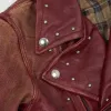 Double RL Ladies Studded Leather Biker Jacket sold by DeeCee style