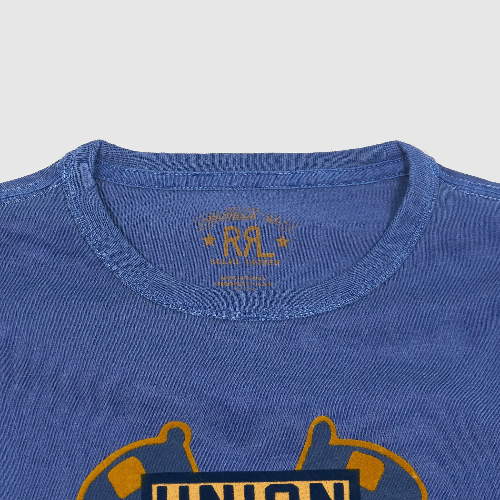 Double RL Union Flag Printed Crew Neck T-Shirt sold by DeeCee style product image thumbnail 3