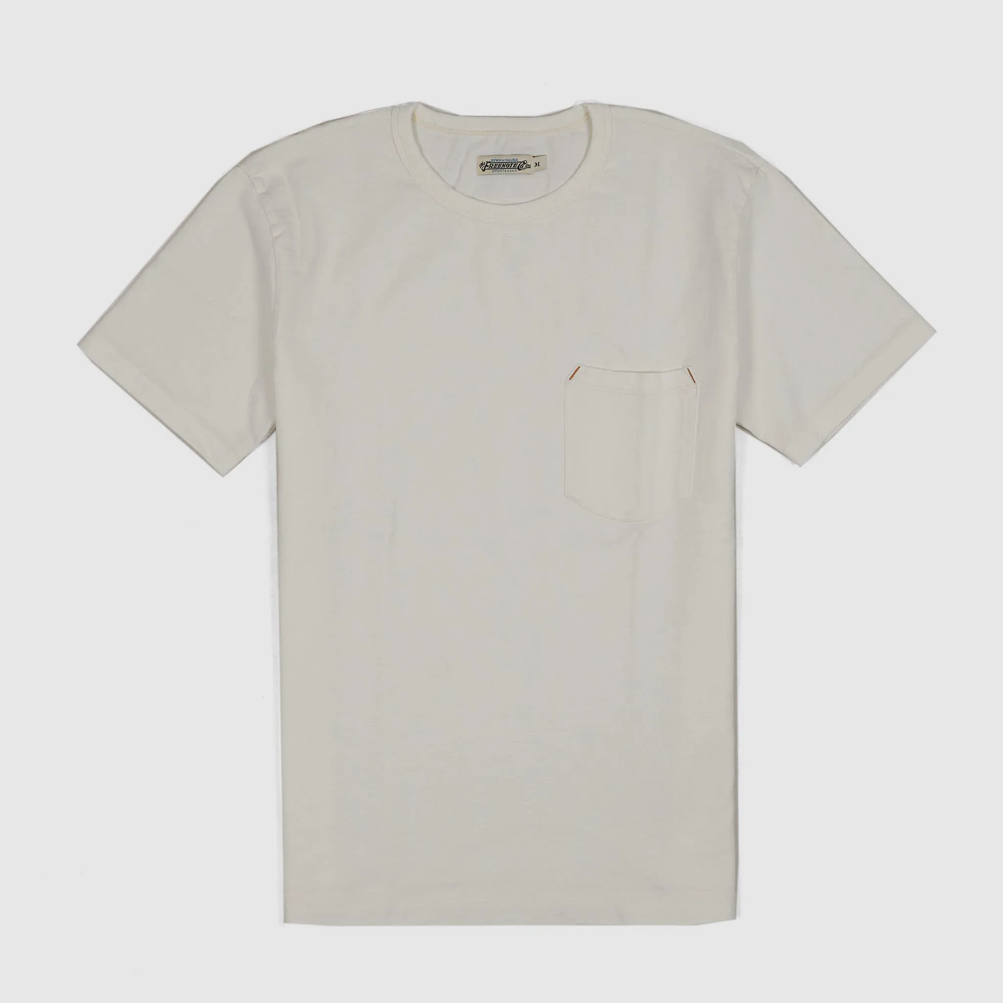 Freenote Cloth Garment Dyed Cotton Crew Neck Pocket T-Shirt sold by DeeCee style