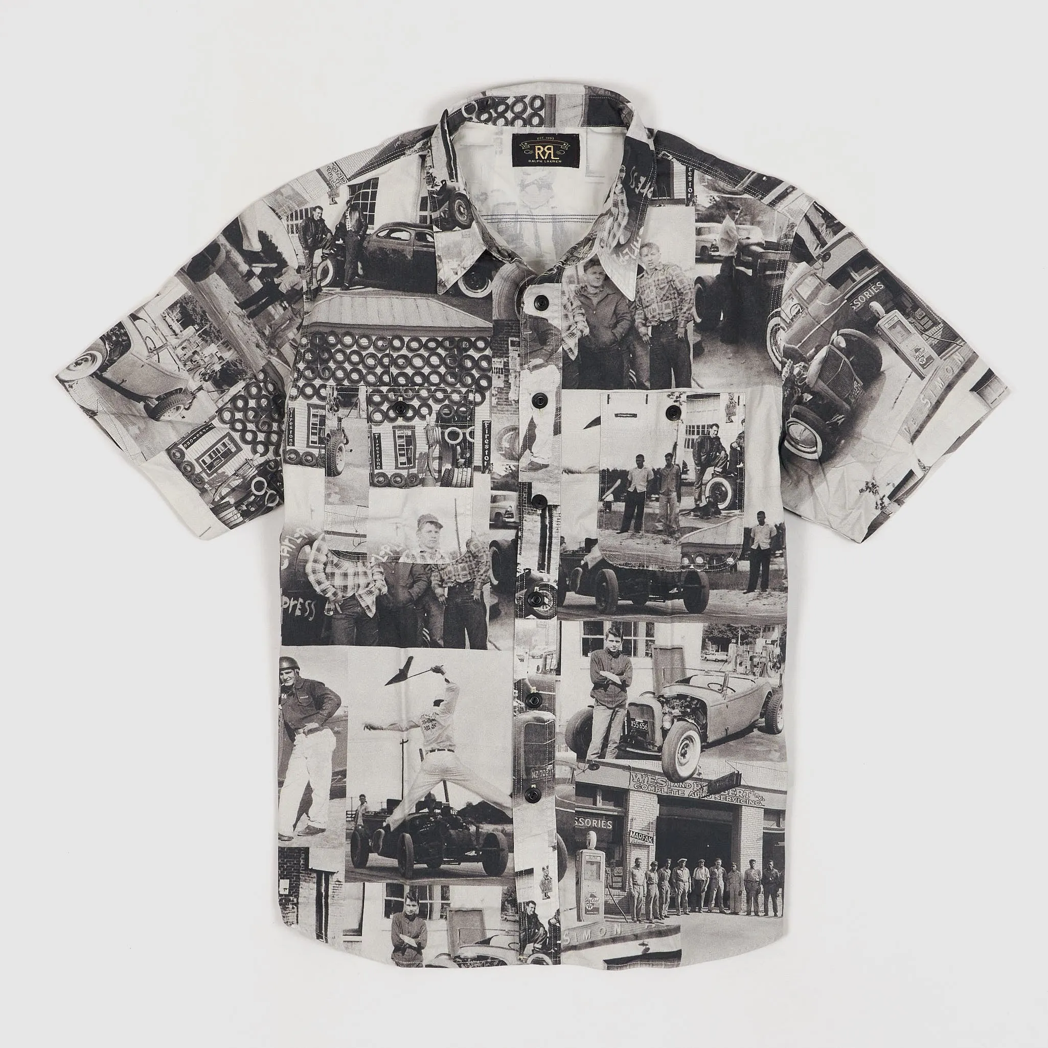 Double RL Short Sleeve Raceman Sport Shirt sold by DeeCee style