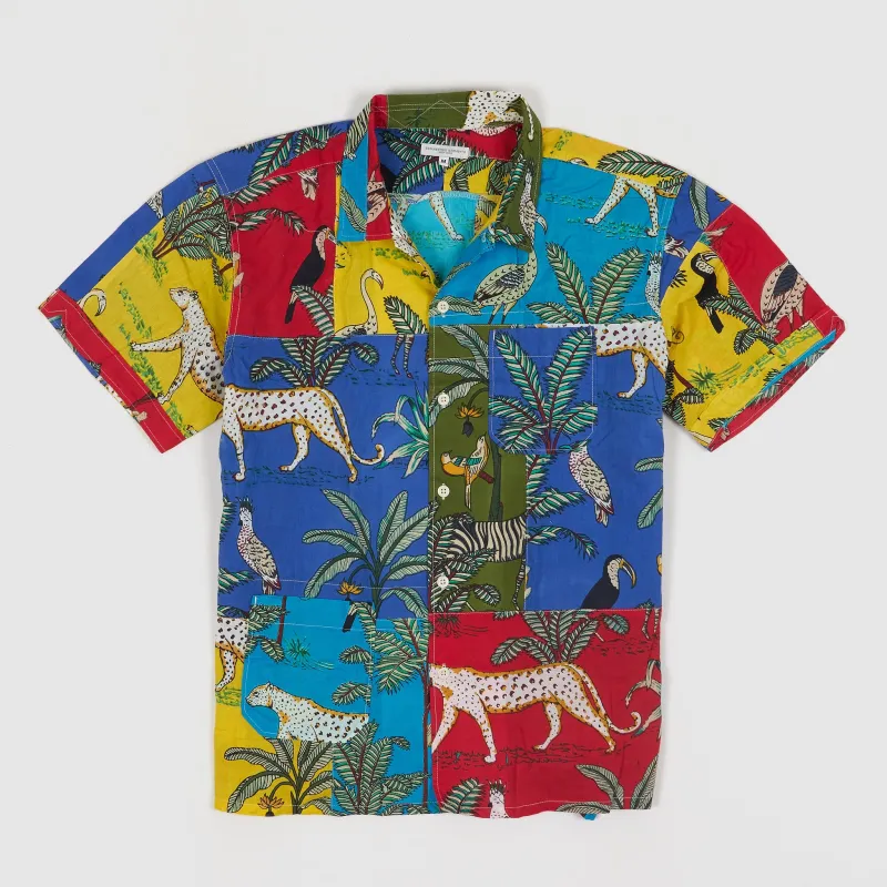 Engineered Garment Animal Print Patchwork Camp Shirt sold by DeeCee style
