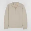 Sunspel Loopback Half Zip Sweater sold by DeeCee style