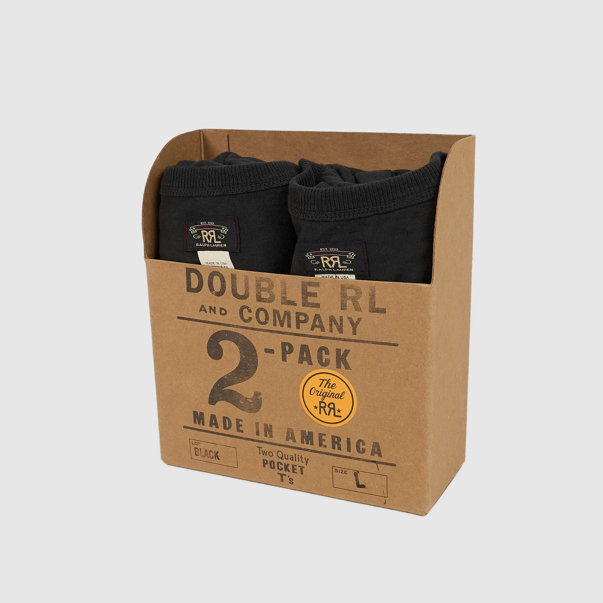Double RL Short Sleeve Medium Weight Double Pack Pocket T-Shirts sold by DeeCee style product image thumbnail 2