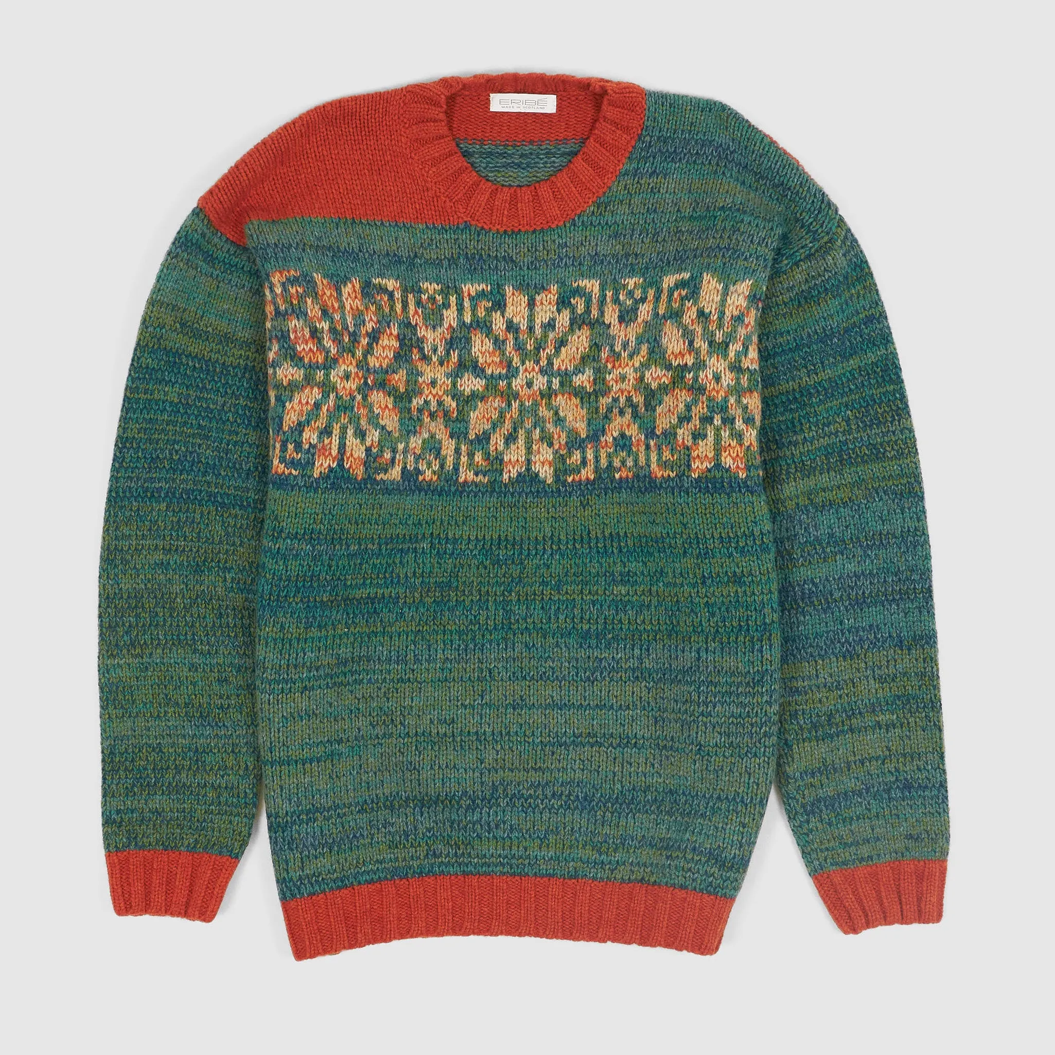 Eribé Knitwear Crew-Neck Patterned Knitted Pullover sold by DeeCee style