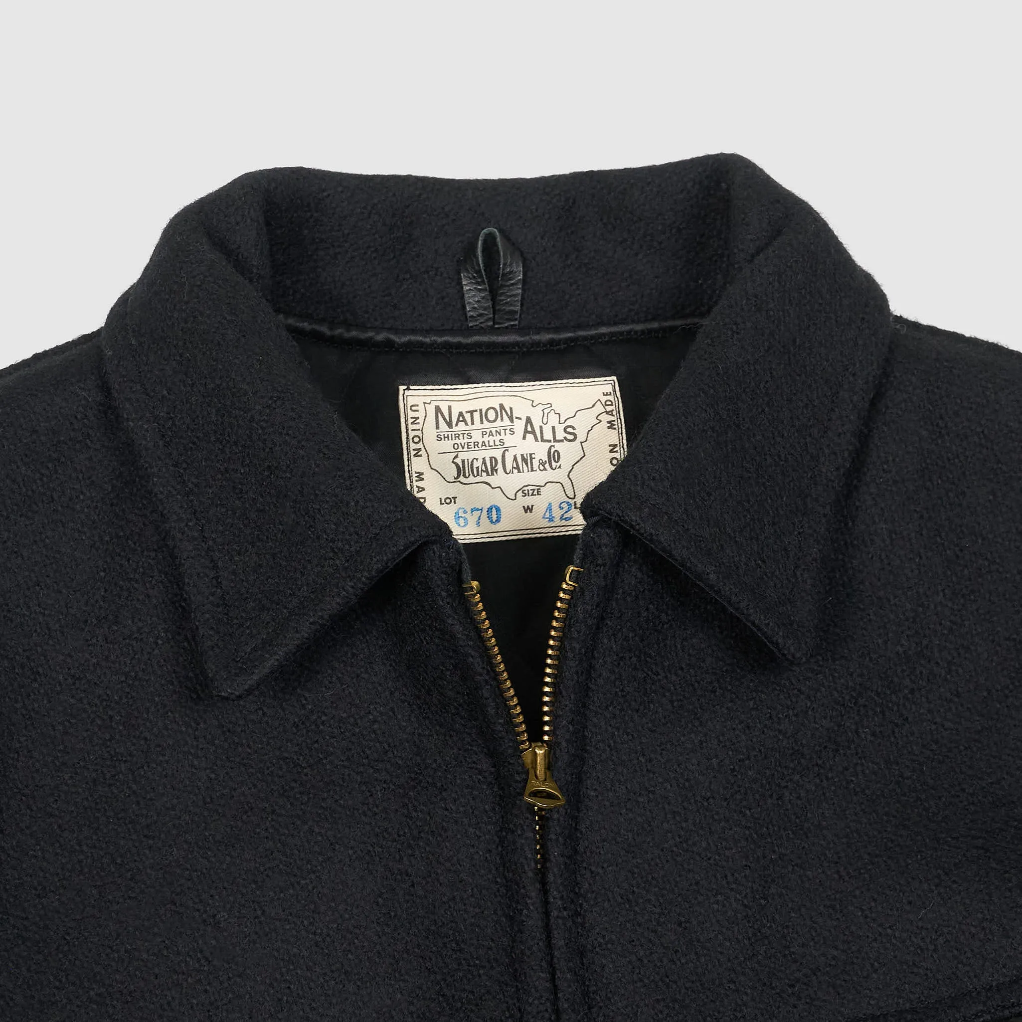 Sugar Cane Melton Wool Jacket sold by DeeCee style product image thumbnail 4