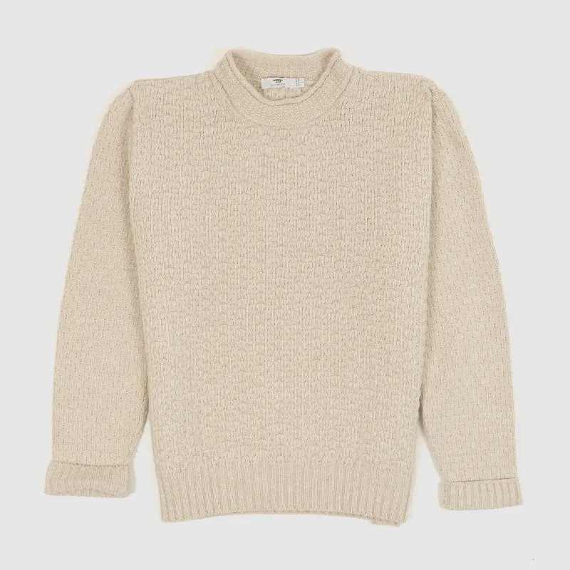 Inis Meáin Stand-up Crew Neck Wool Jumper sold by DeeCee style