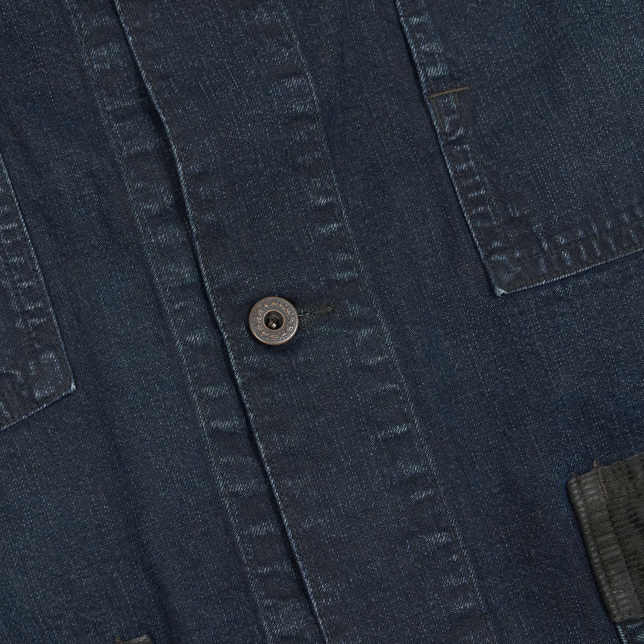 Double RL Indigo Work Shirt Jacket With Corduroy Application sold by DeeCee style product image thumbnail 4