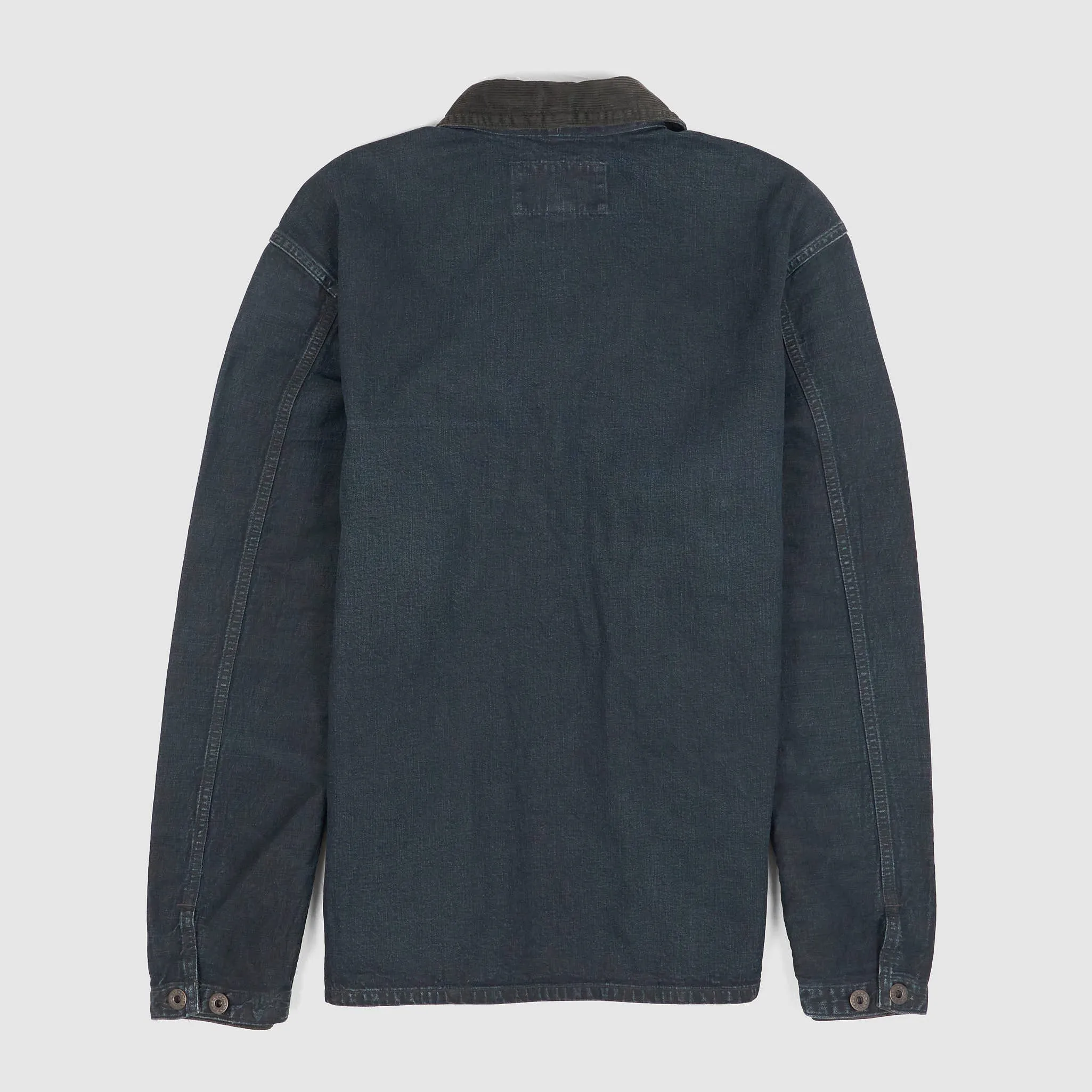 Double RL Indigo Work Shirt Jacket With Corduroy Application sold by DeeCee style product image thumbnail 2