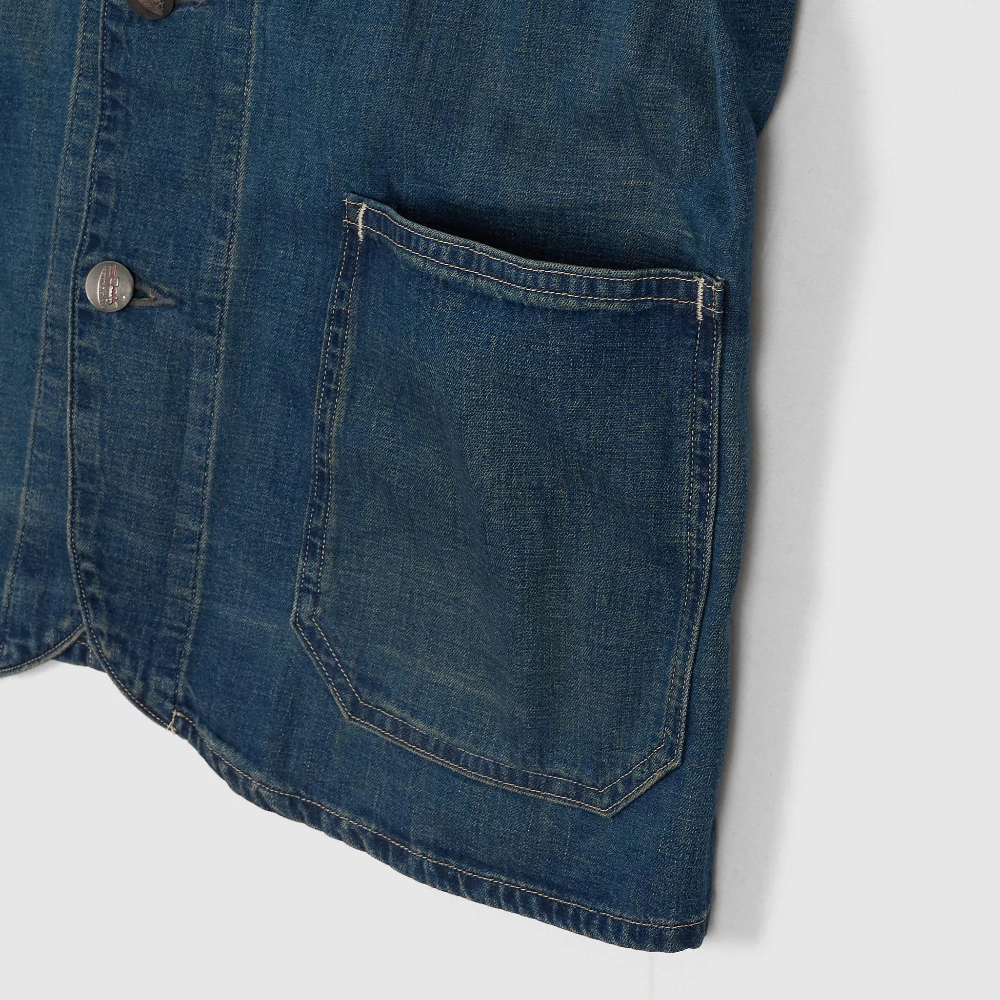 Double RL Engineer Shirt Jacket Cotton- Linen Denim sold by DeeCee style product image thumbnail 5