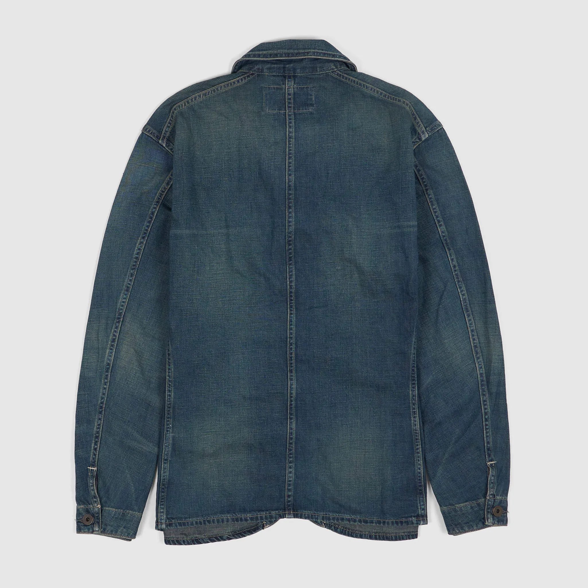 Double RL Engineer Shirt Jacket Cotton- Linen Denim sold by DeeCee style product image thumbnail 2