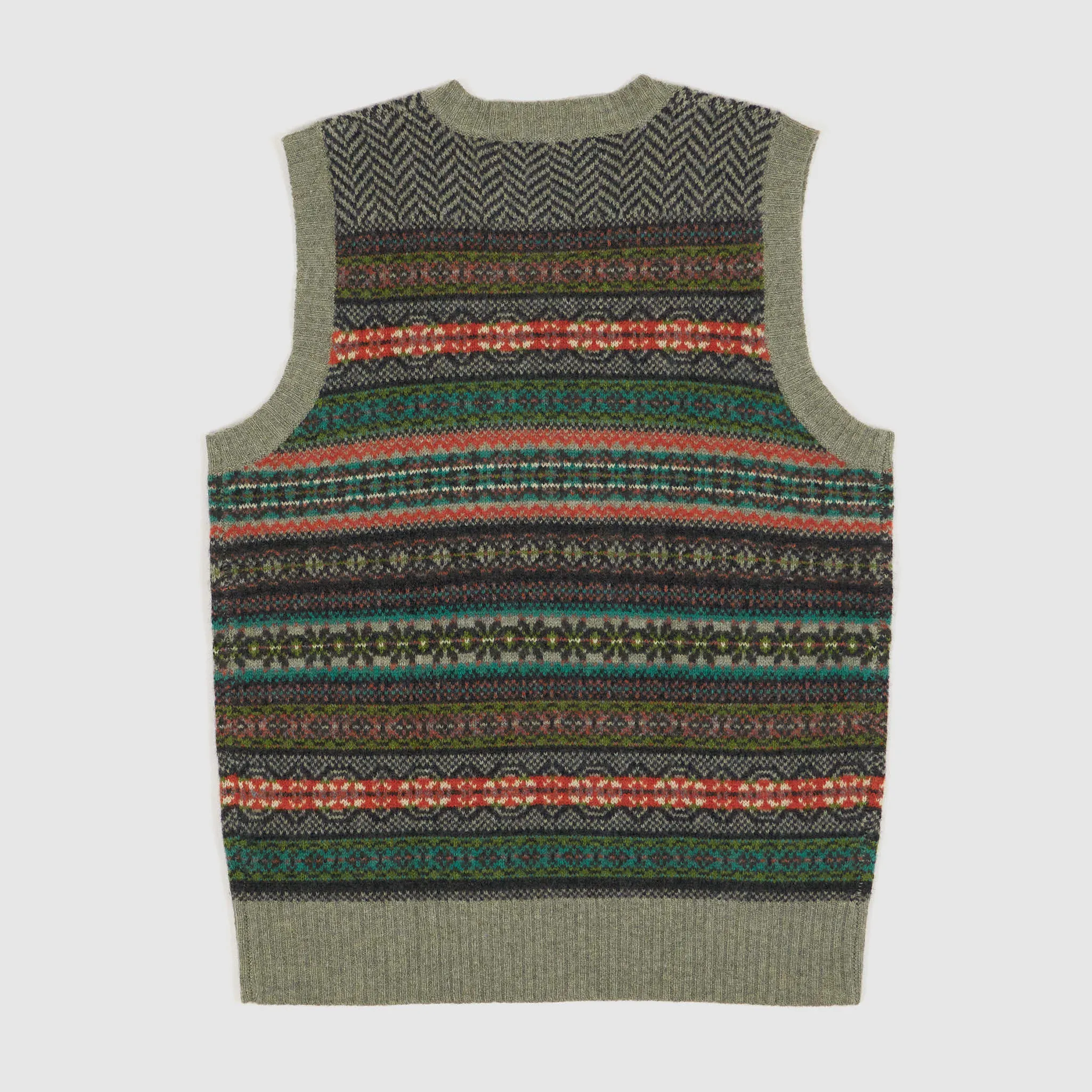 Eribé Knitwear Wool Fair-Isle Vest Sleeveless Pullover sold by DeeCee style product image thumbnail 2