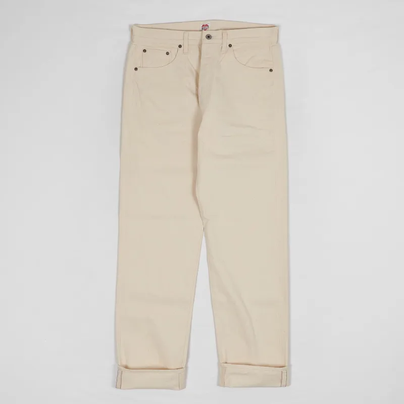 Allevol 5-Pocket Natural Straight Leg Selvage 5 Pocket Jeans sold by DeeCee style