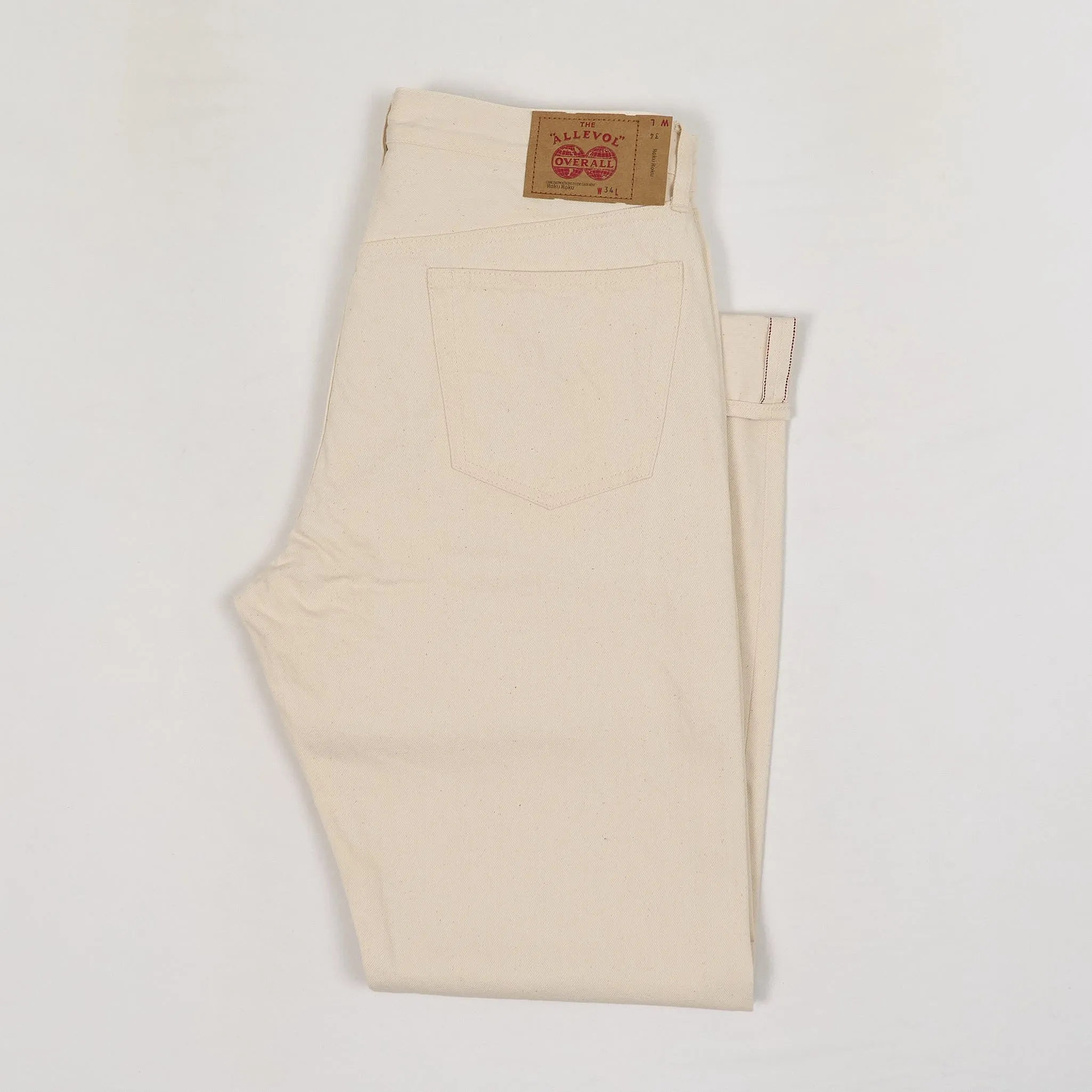 Allevol 5-Pocket Natural Straight Leg Selvage 5 Pocket Jeans sold by DeeCee style product image thumbnail 2