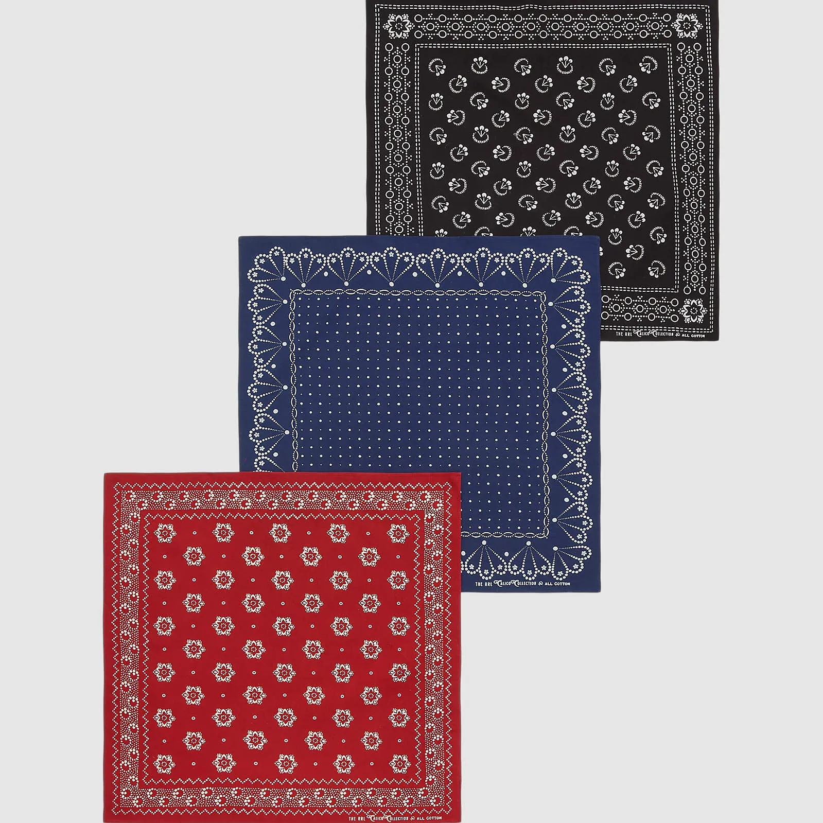 Double RL Indigo Bandanas Packt in Three Piece Set sold by DeeCee style product image thumbnail 2