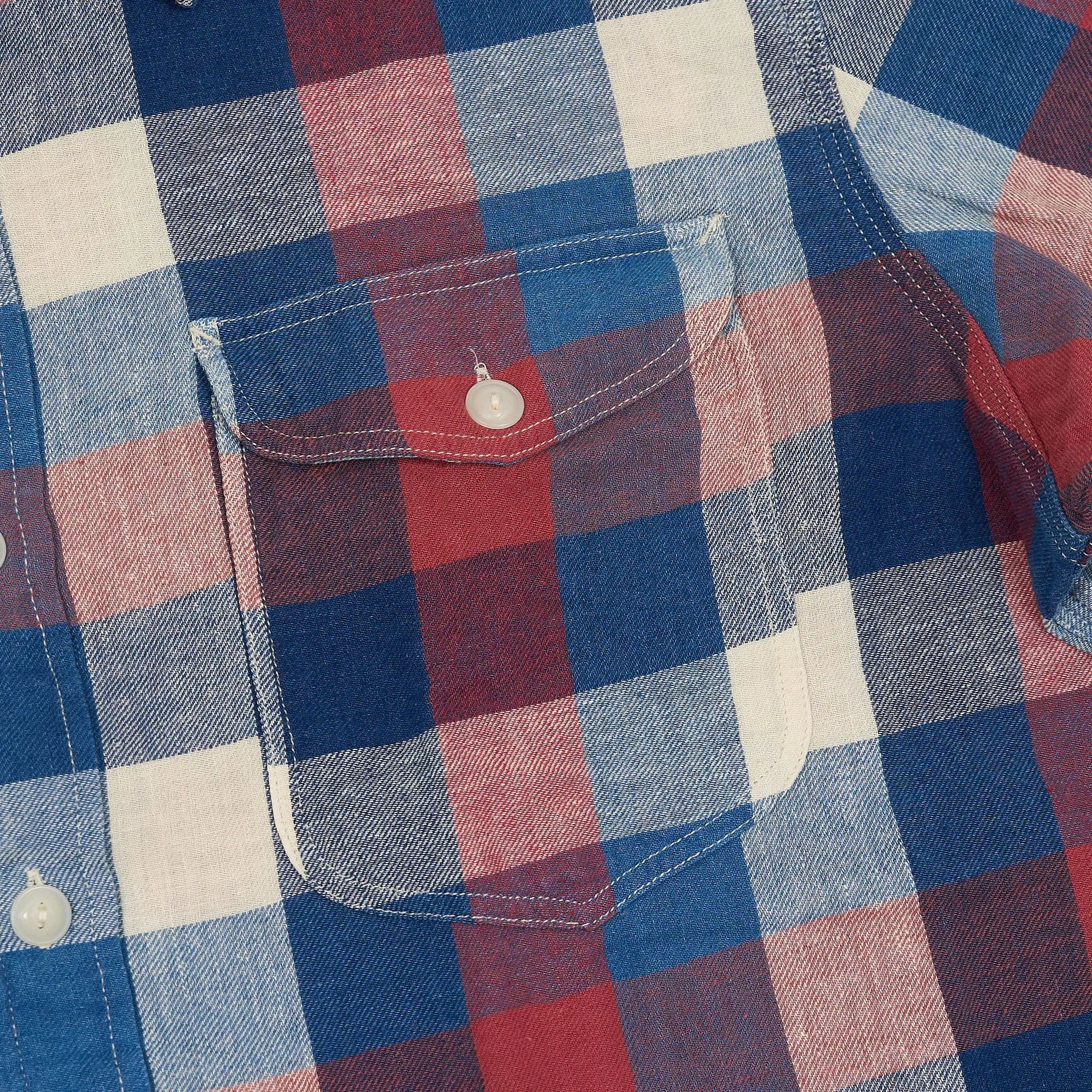 Double RL Multicolor Plaid Long Sleeve Work Shirt sold by DeeCee style product image thumbnail 5