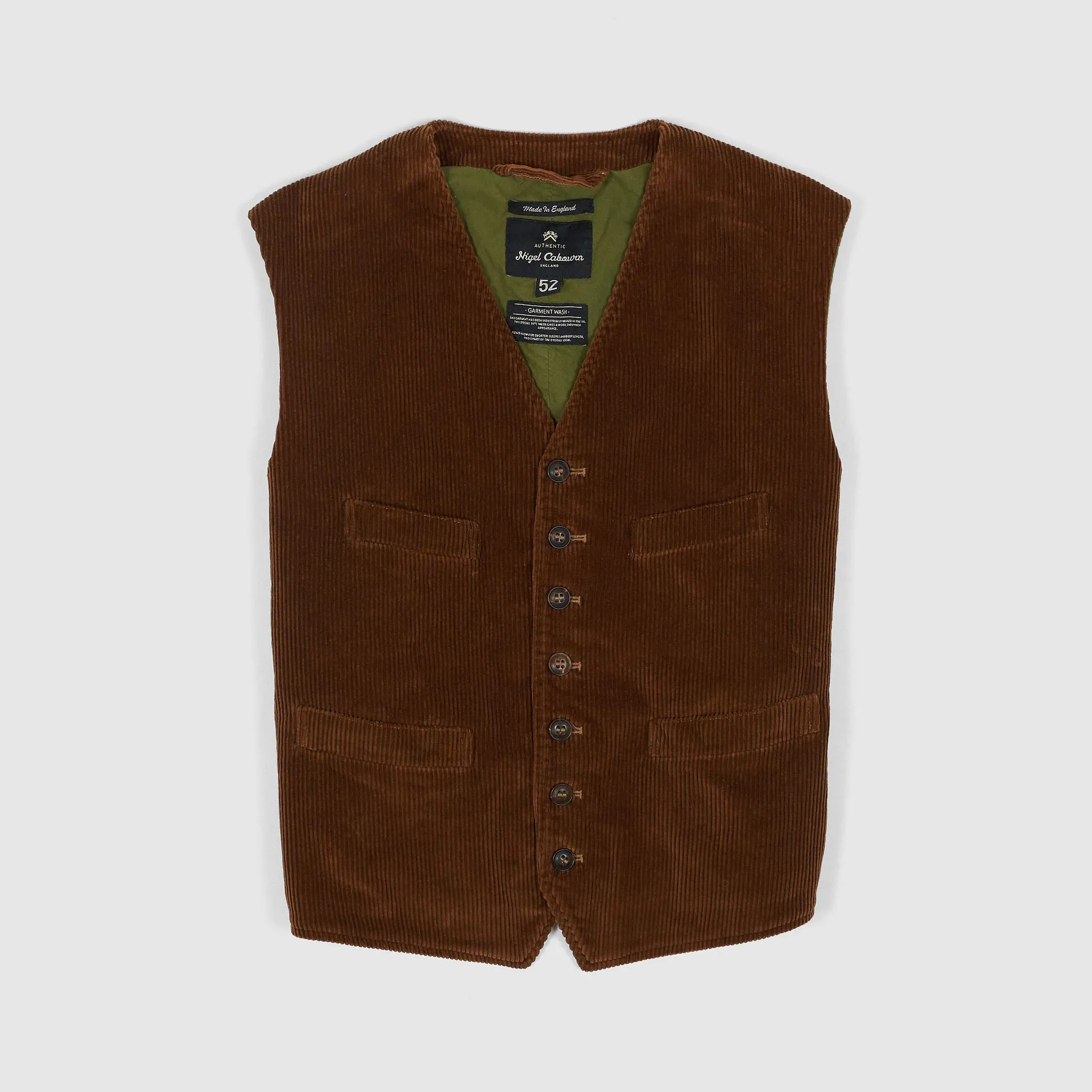 Nigel Cabourn Corduroy Vest sold by DeeCee style