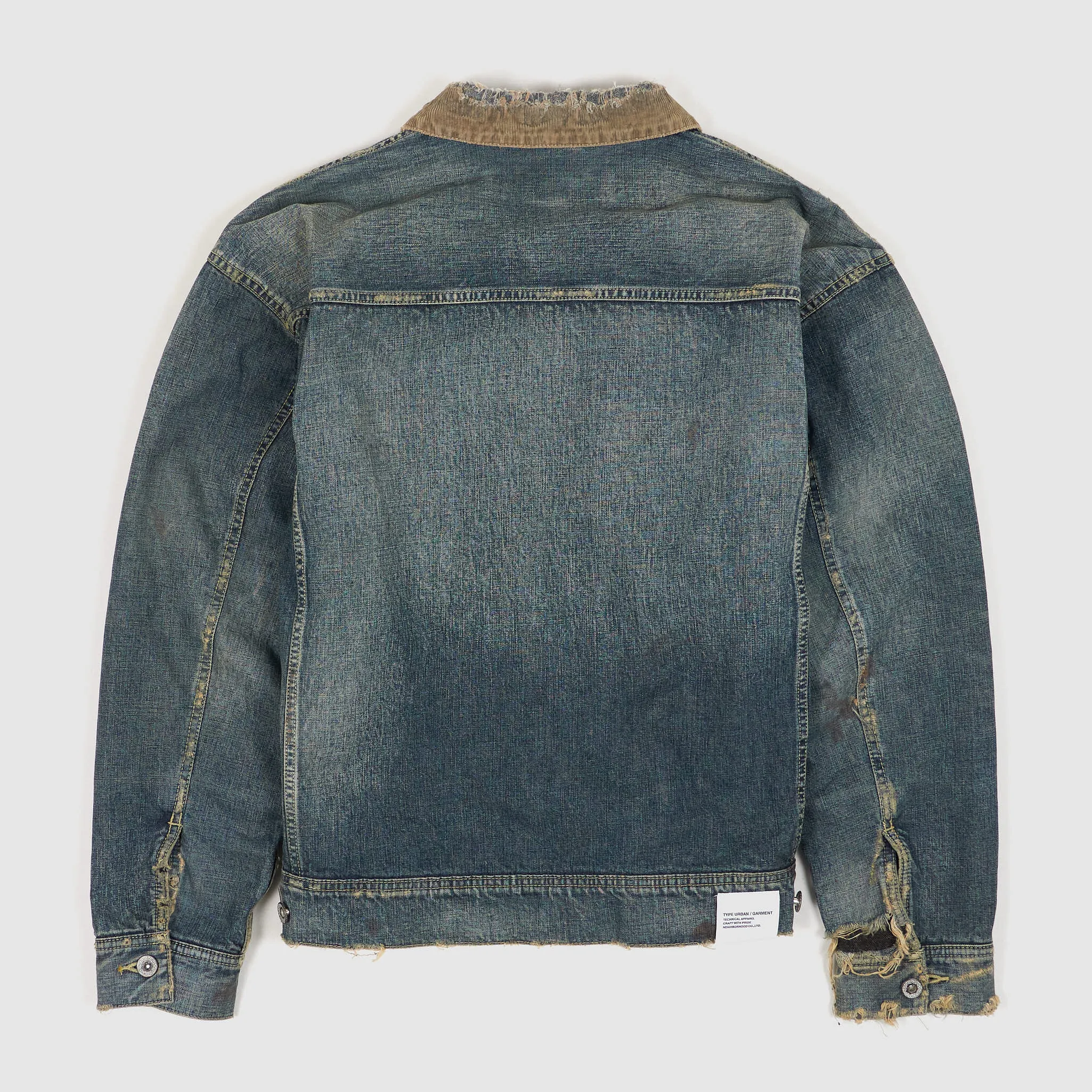 Neighborhood Distressed Storm Rider Denim Jacket sold by DeeCee style product image thumbnail 3