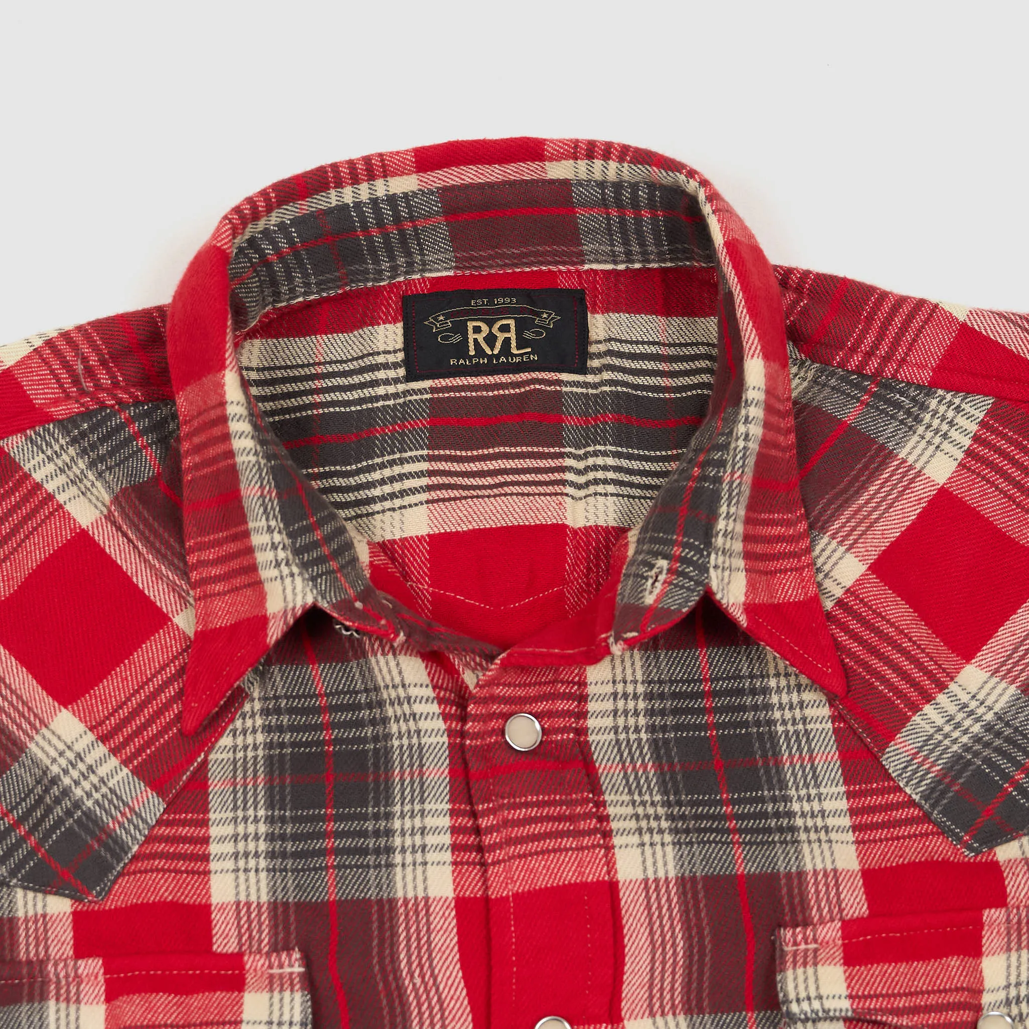 Double RL Buffalo Plaid Western Shirt sold by DeeCee style product image thumbnail 3