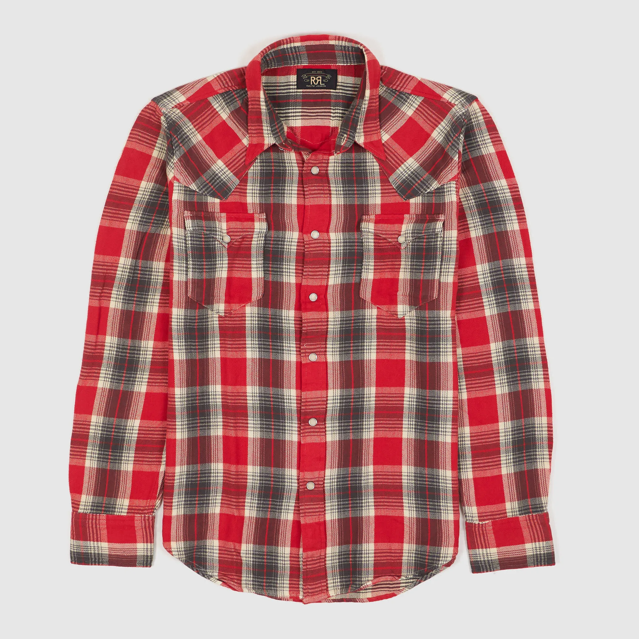 Double RL Buffalo Plaid Western Shirt sold by DeeCee style
