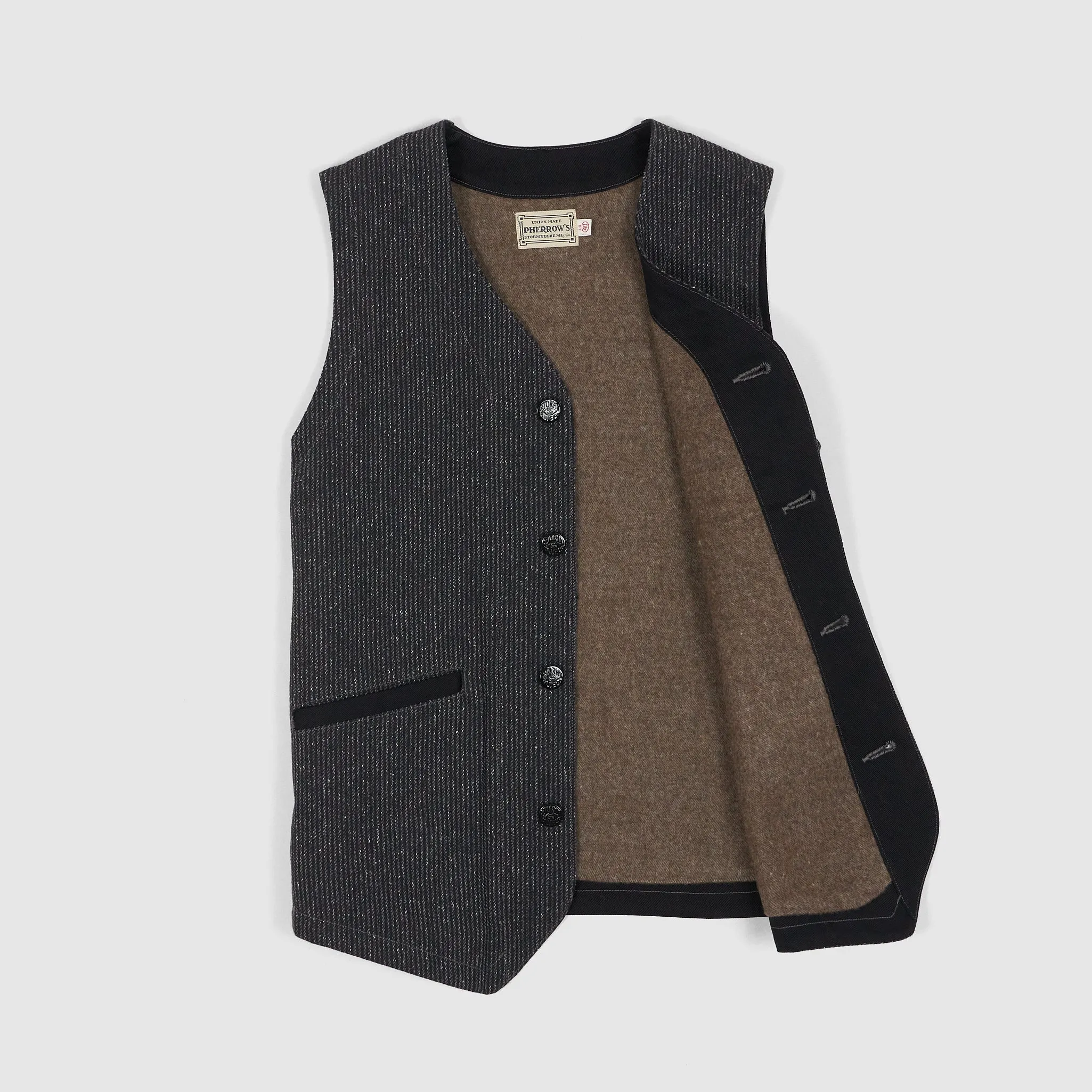 Pherrow`s Brown's Workwear Vest sold by DeeCee style product image thumbnail 2