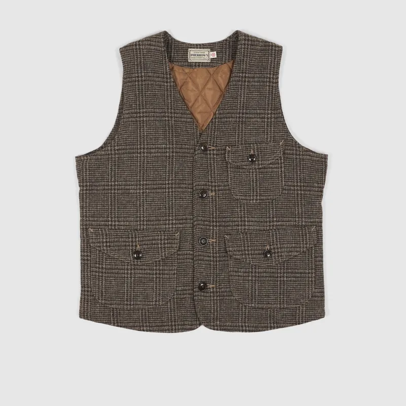 Pherrow`s Prince of Wales Pattern Padded Vest sold by DeeCee style