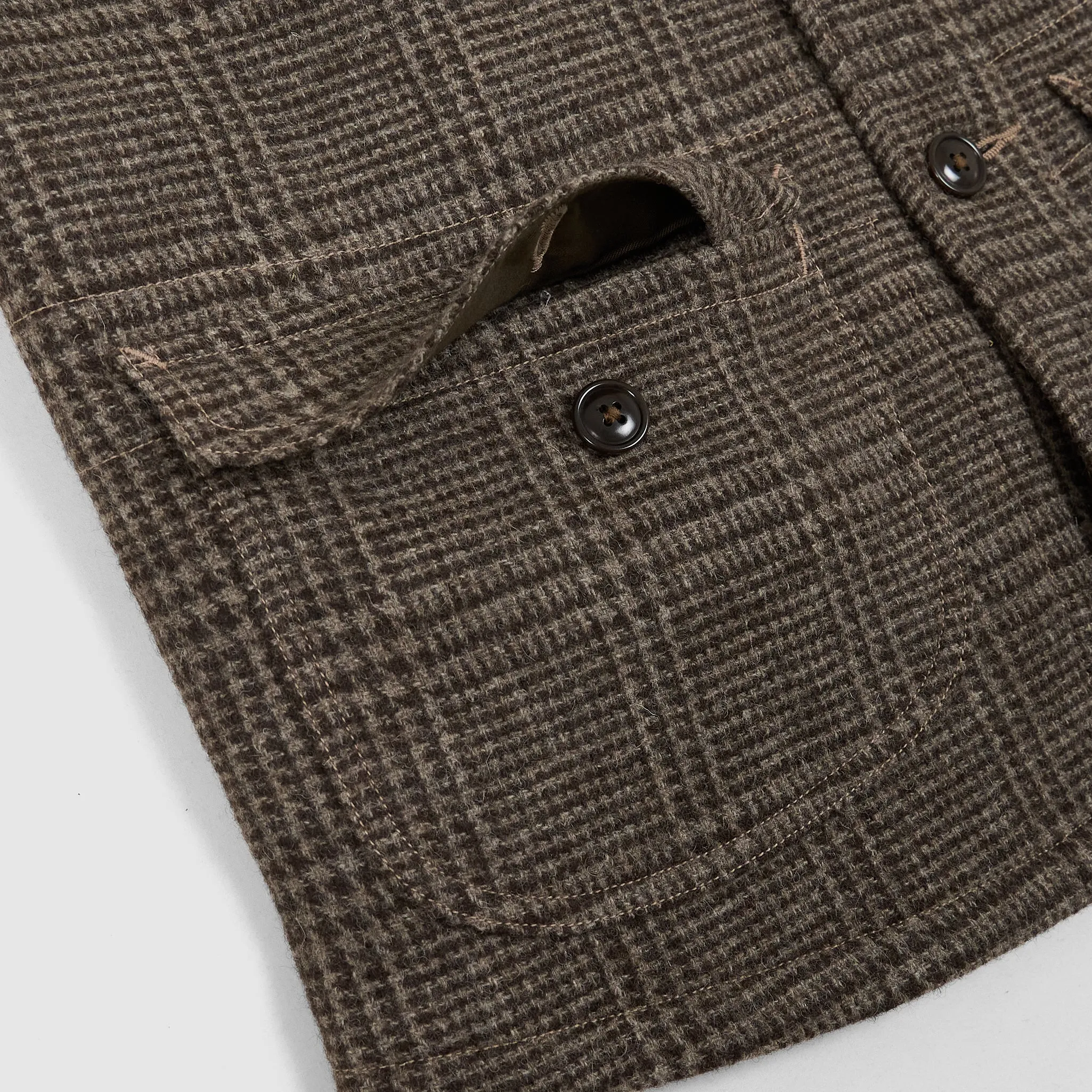 Pherrow`s Prince of Wales Pattern Padded Vest sold by DeeCee style product image thumbnail 4