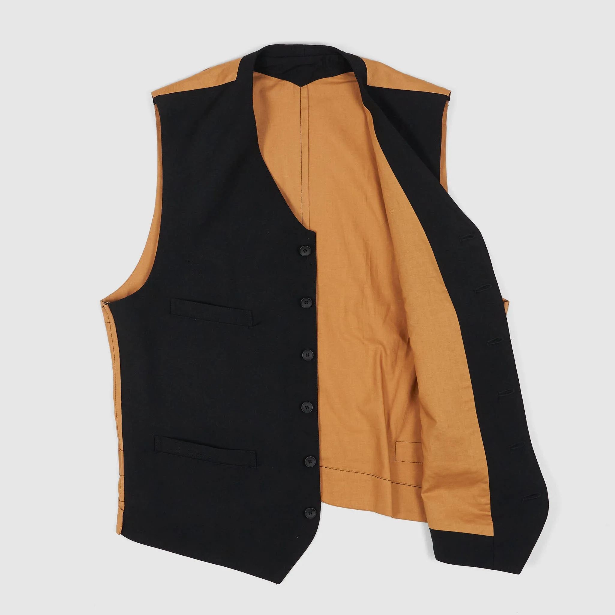 Black Sign Suit Vest sold by DeeCee style product image thumbnail 2