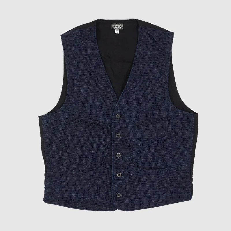 Black Sign Sashiko Vest sold by DeeCee style
