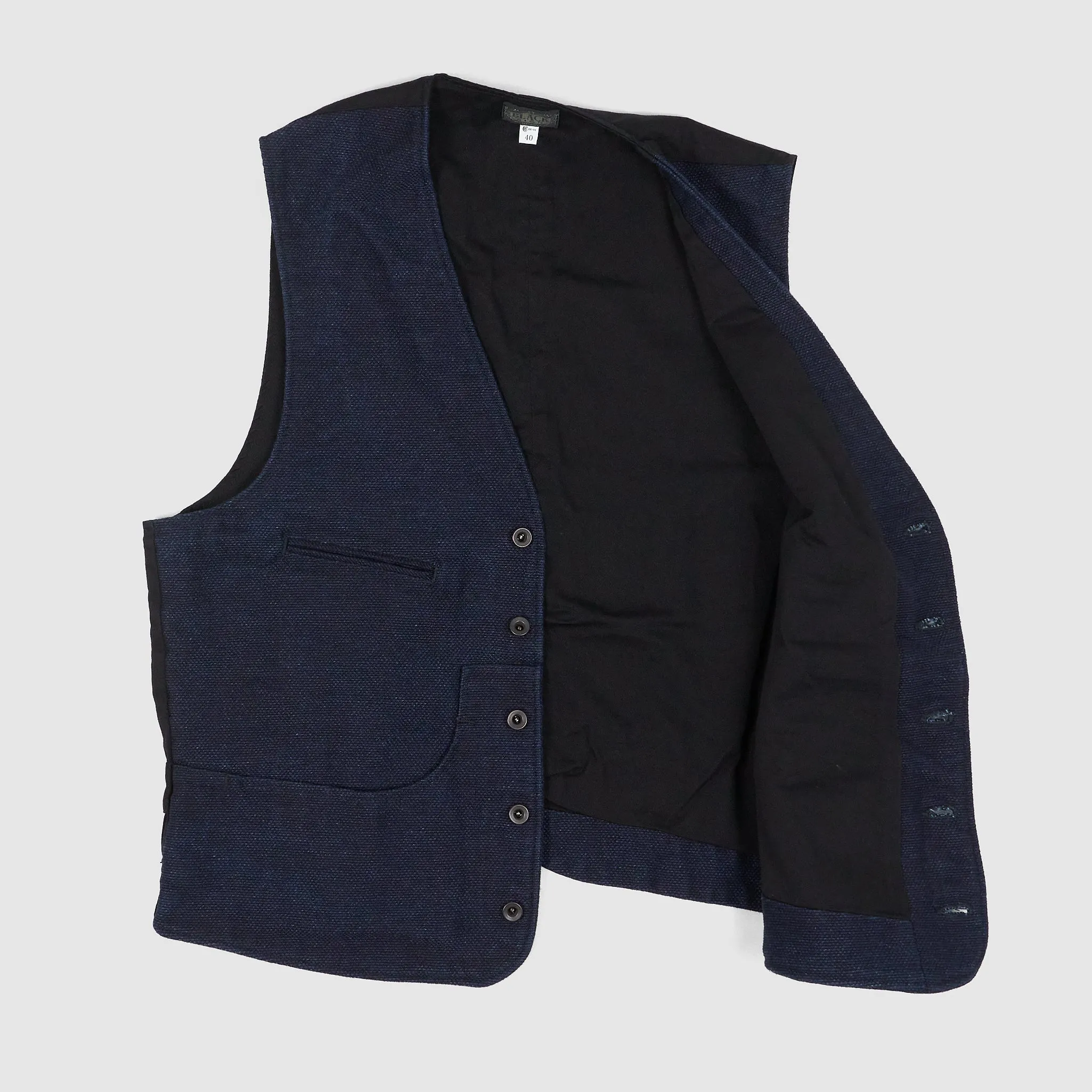 Black Sign Sashiko Vest sold by DeeCee style product image thumbnail 2