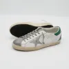 Golden Goose Superstar White Gray Silver Green Sneakers sold by DeeCee style