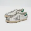 Golden Goose Superstar White Gray Silver Green Sneakers sold by DeeCee style