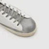 Golden Goose Superstar White Gray Silver Green Sneakers sold by DeeCee style