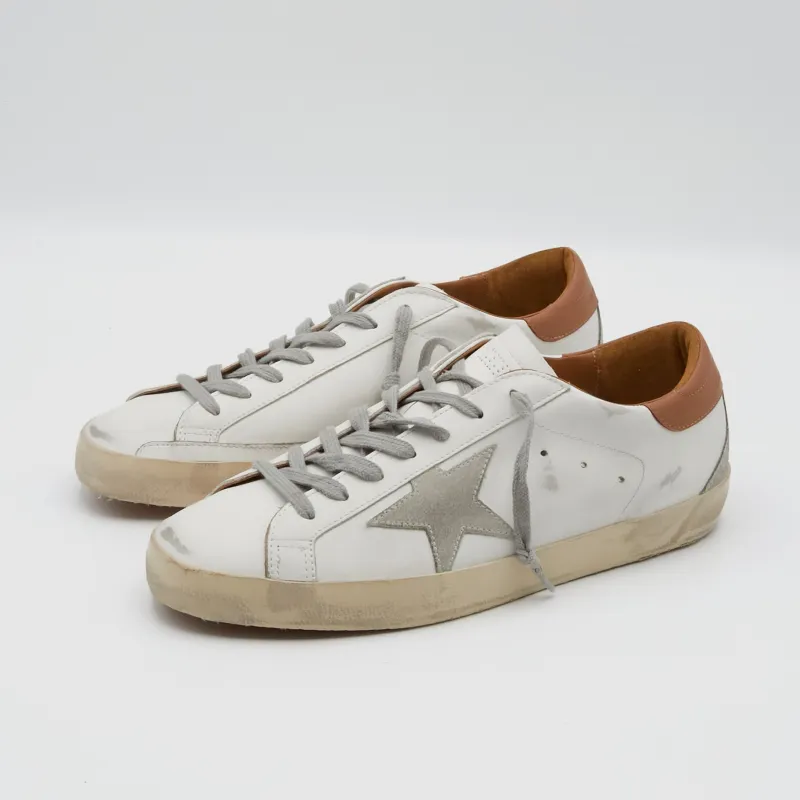 Golden Goose Superstar White Ice Brown Sneakers sold by DeeCee style