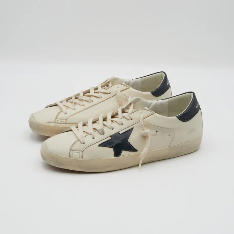 Golden Goose Superstar Beige Night Blue Sneakers sold by DeeCee style