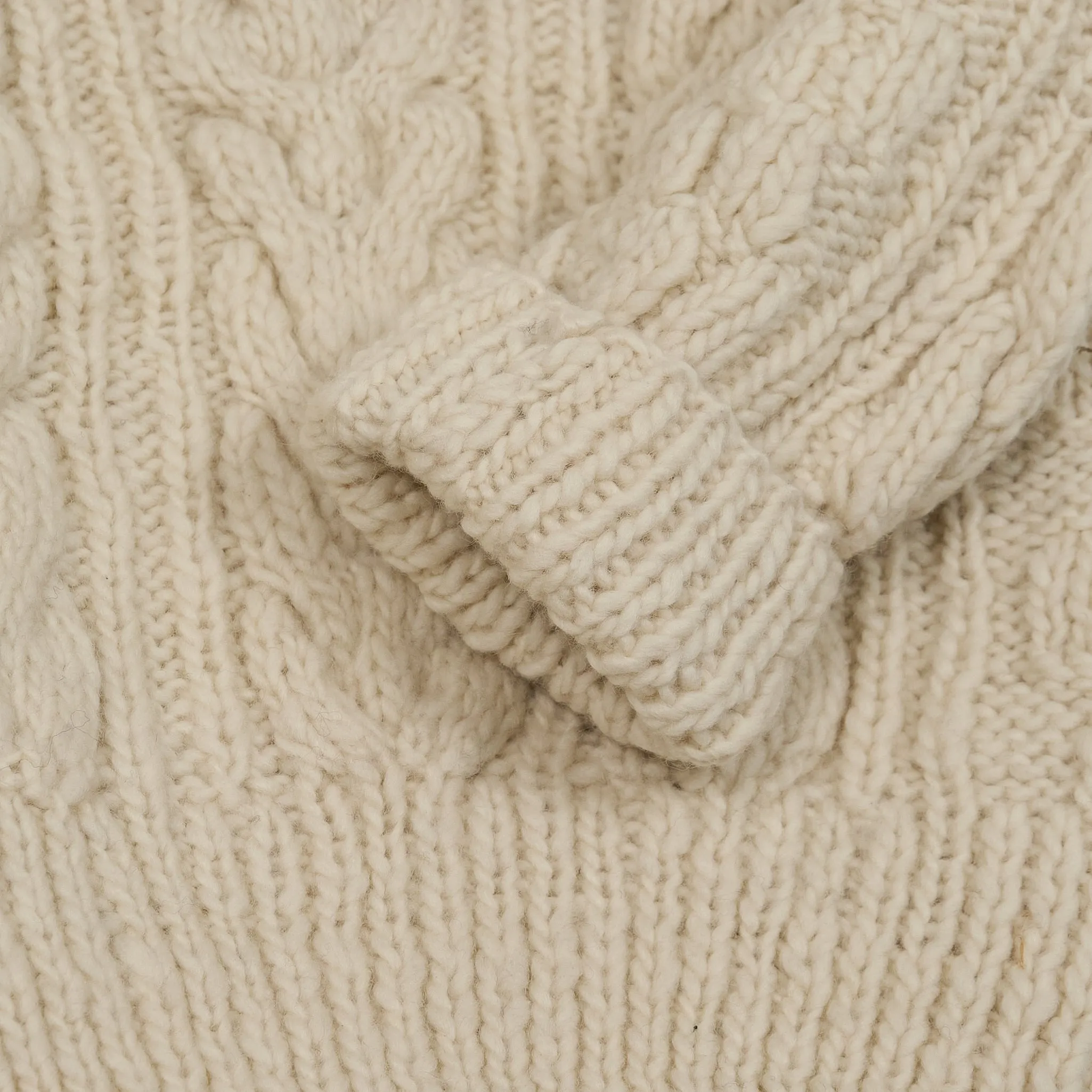 Chamula Cable Knit Fisherman Crew Neck Pullover sold by DeeCee style product image thumbnail 4