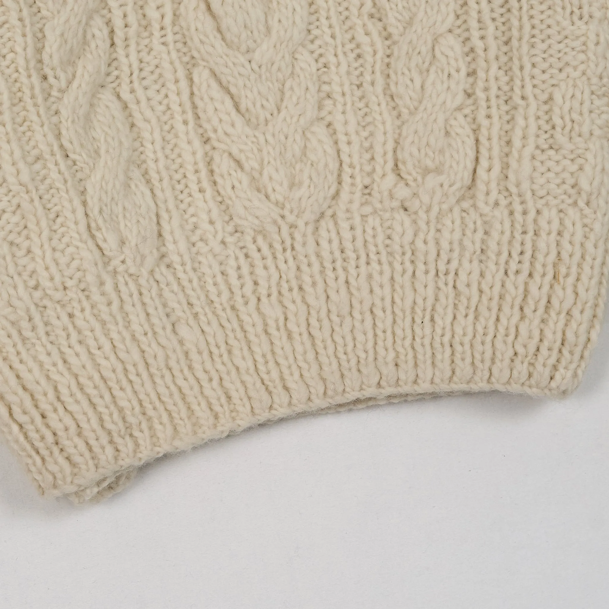 Chamula Cable Knit Fisherman Crew Neck Pullover sold by DeeCee style product image thumbnail 3