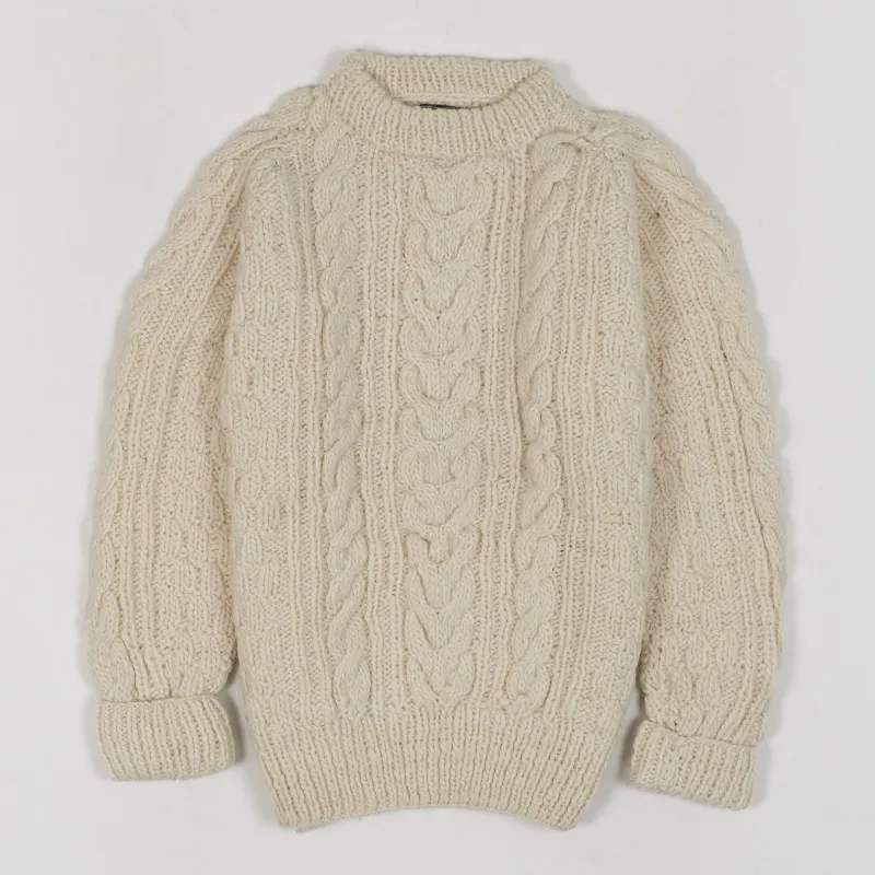 Chamula Cable Knit Fisherman Crew Neck Pullover sold by DeeCee style