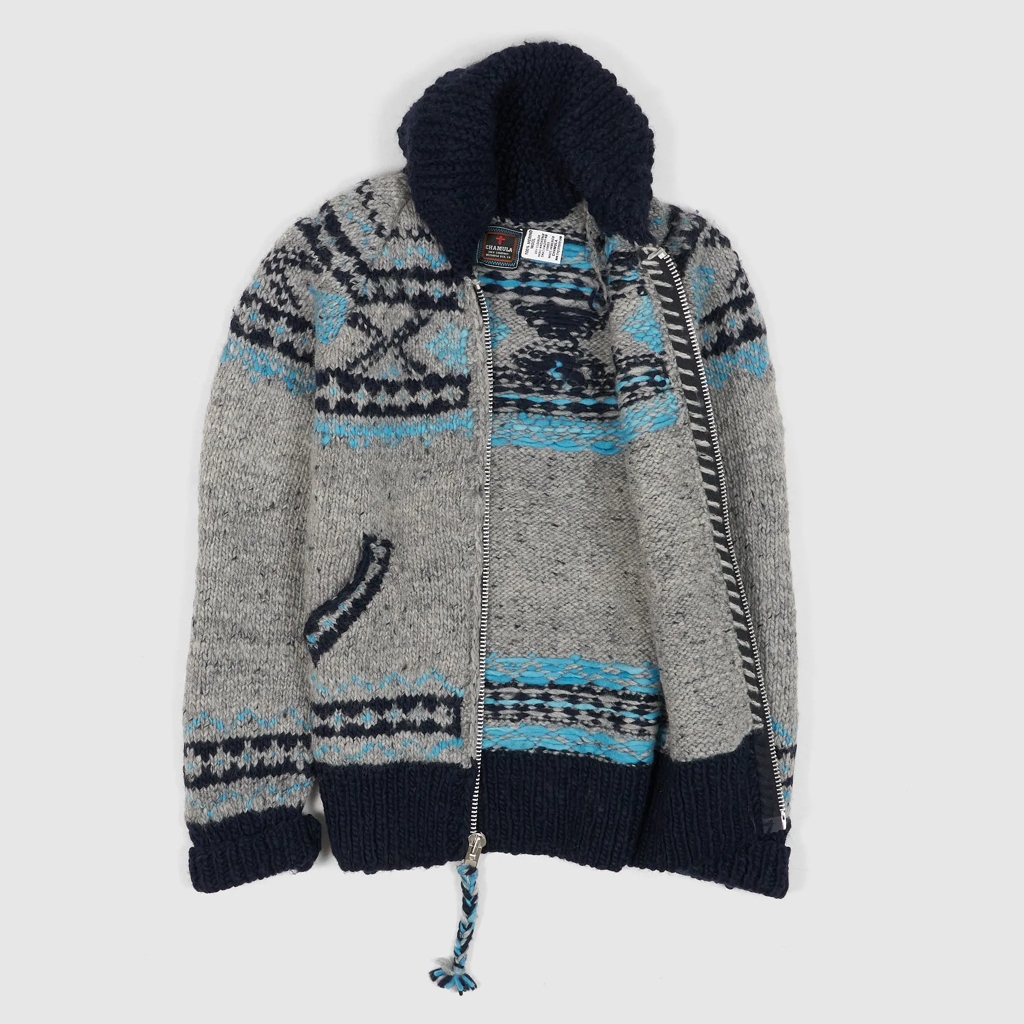 Chamula Handknitted Zip Cardigan sold by DeeCee style product image thumbnail 2