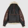 Aero Leather B-3 Shearling Bomber Leather Jacket sold by DeeCee style