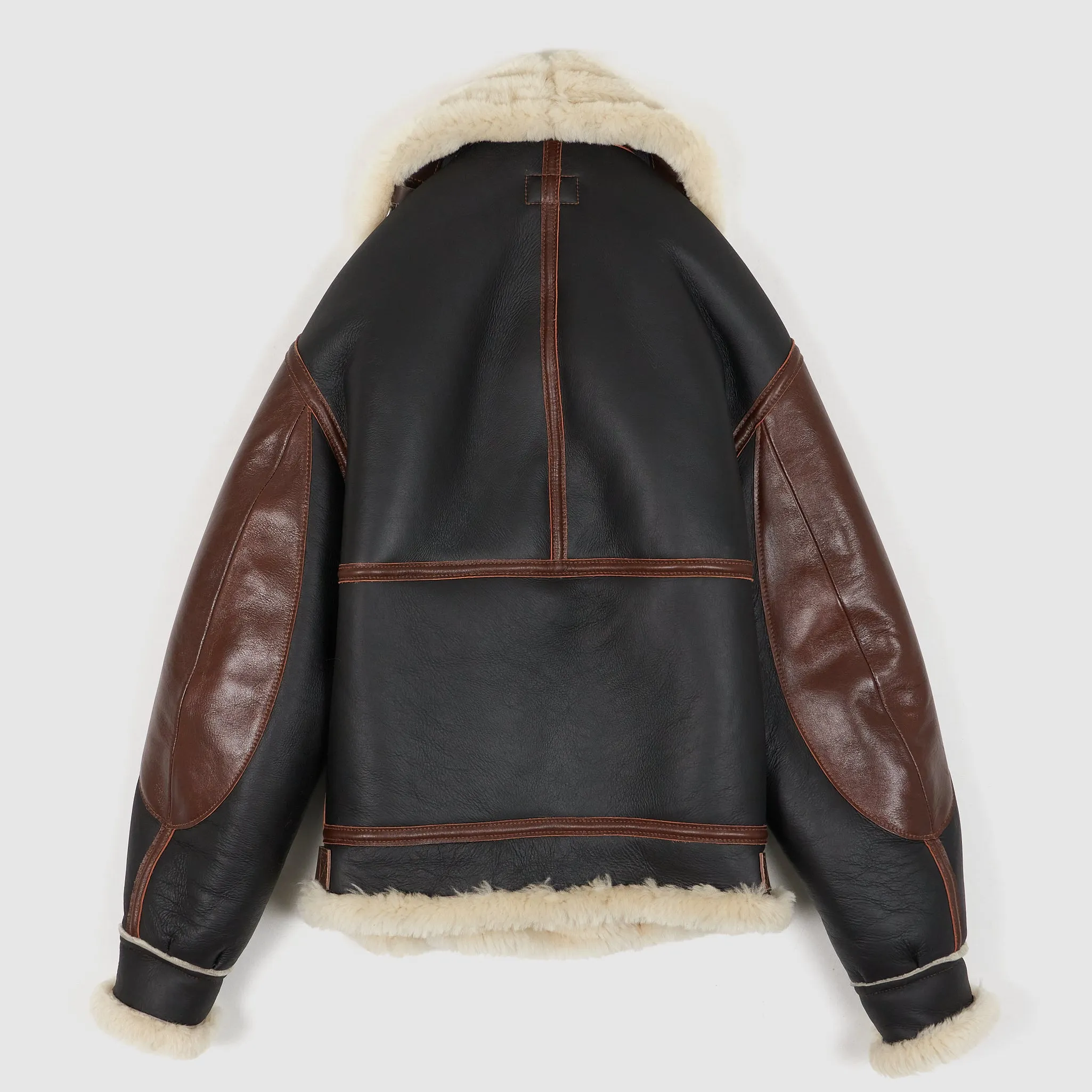 Aero Leather B-3 Shearling Bomber Leather Jacket sold by DeeCee style product image thumbnail 3