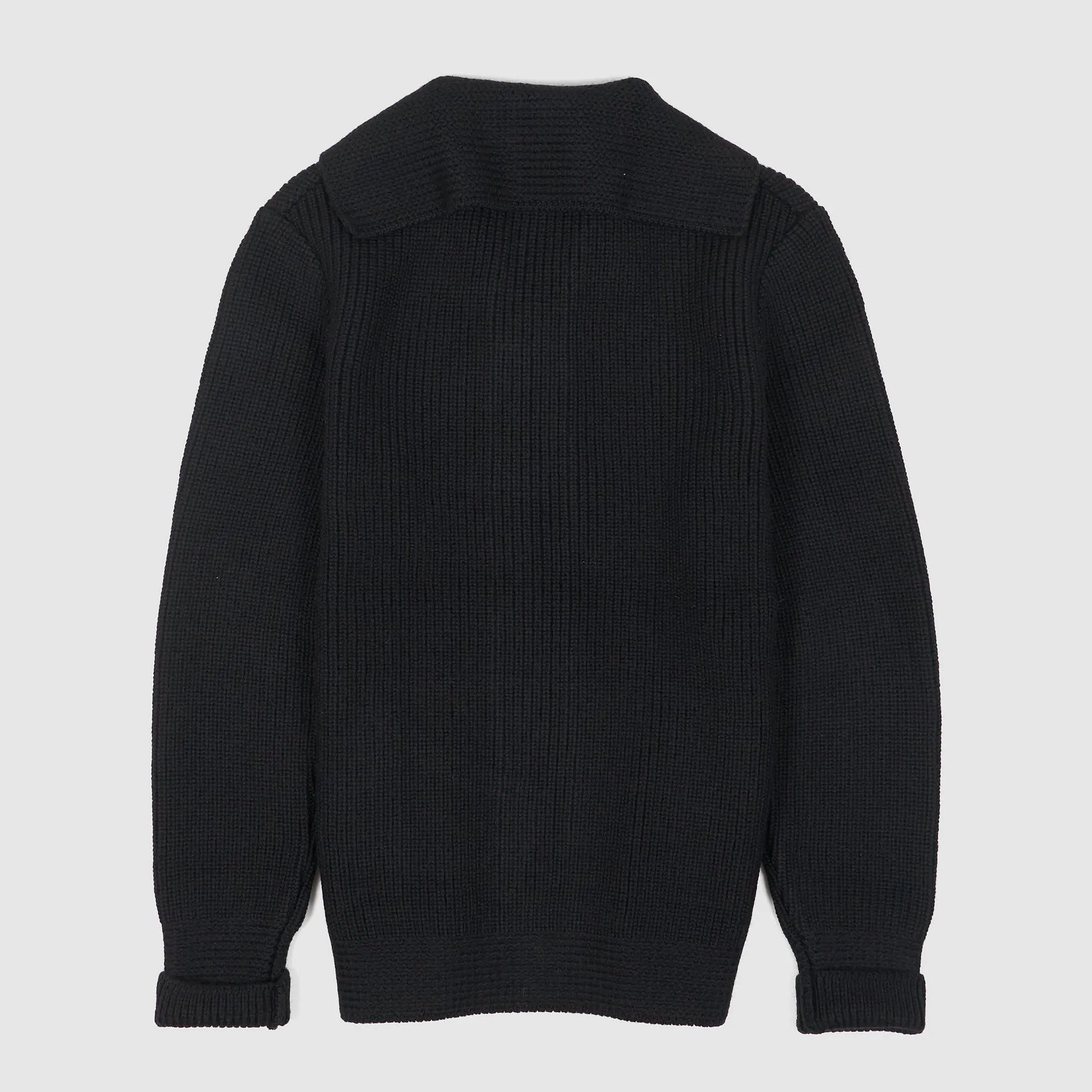 Black Sign Knitted Wool Byron Collar Cardigan sold by DeeCee style product image thumbnail 3