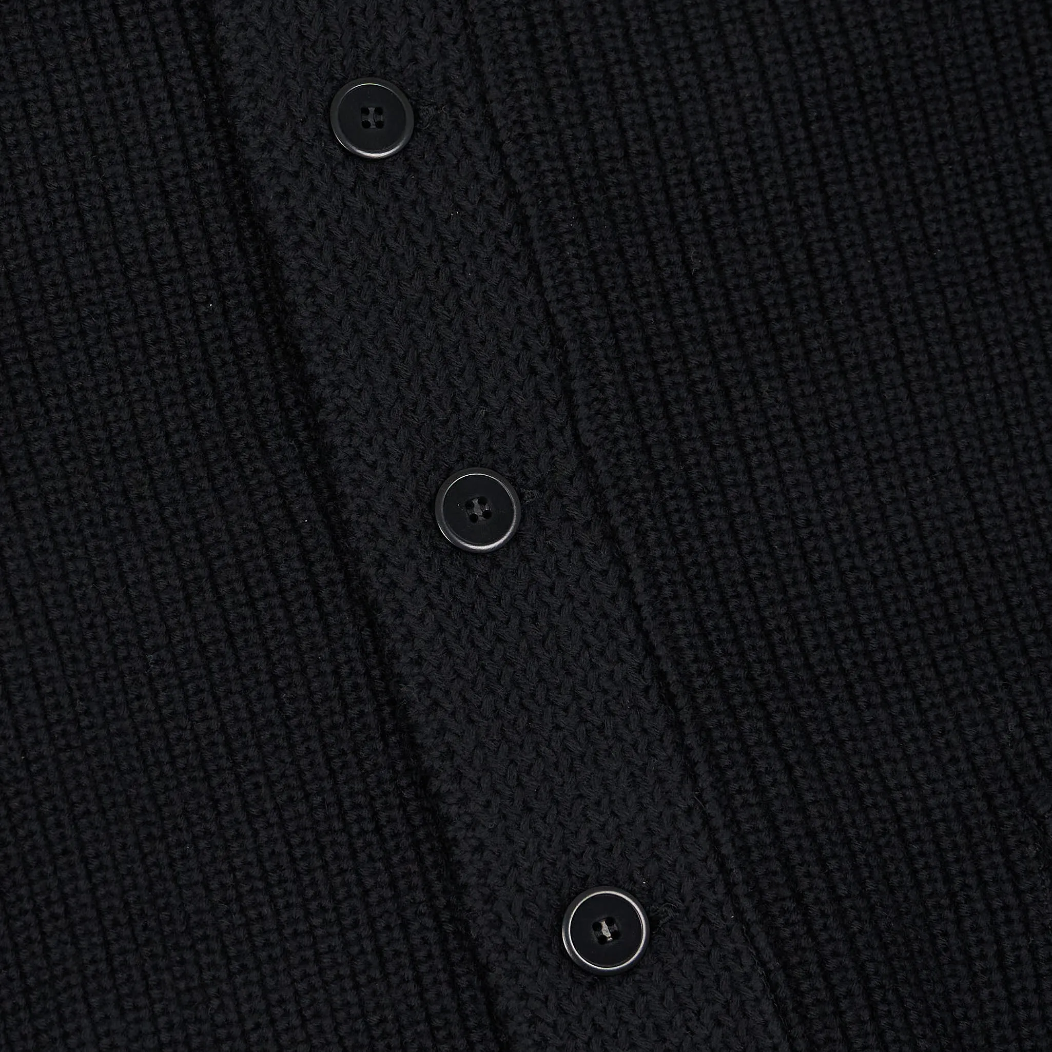 Black Sign Knitted Wool Byron Collar Cardigan sold by DeeCee style product image thumbnail 5