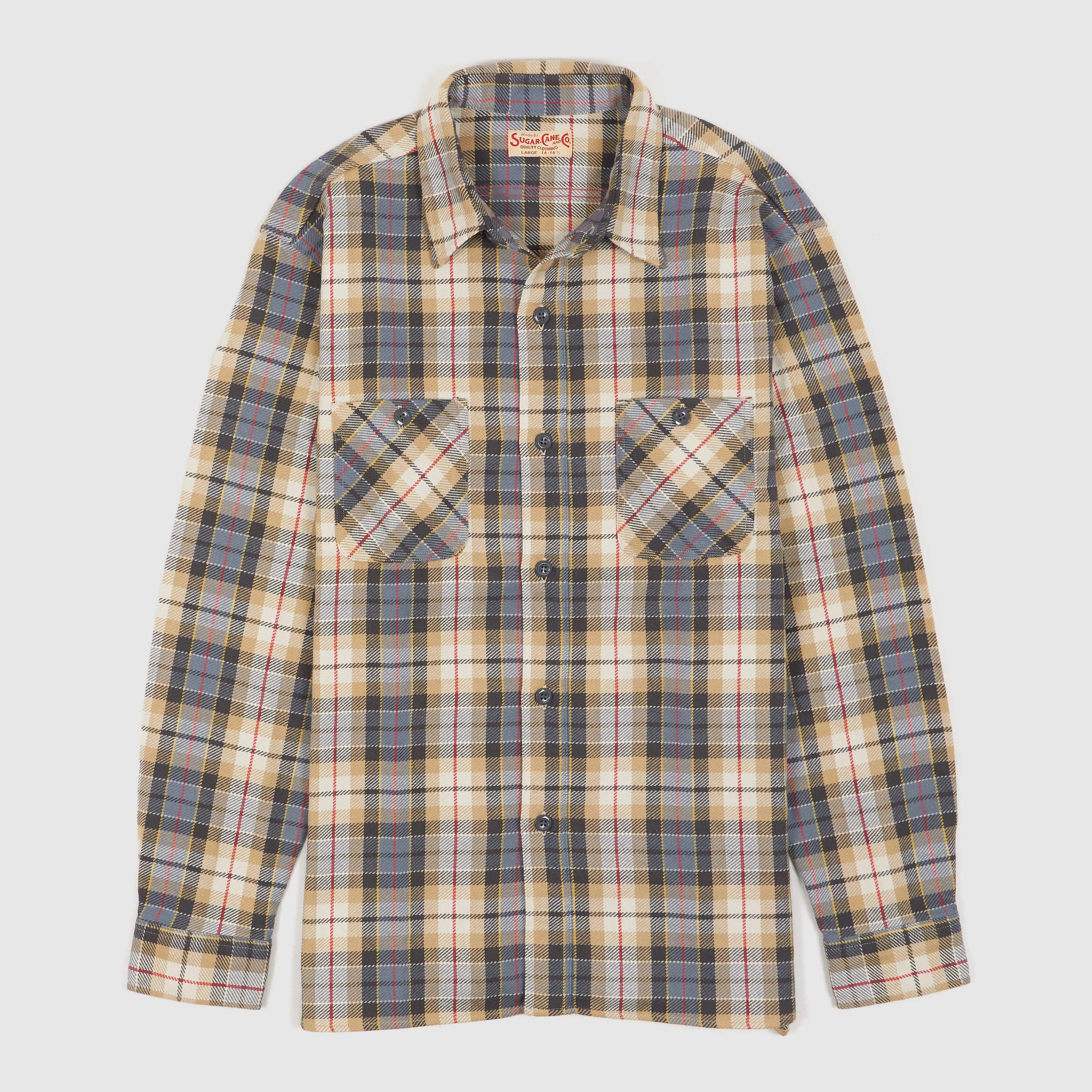 Sugar Cane Plaid Work Overshirt sold by DeeCee style product image thumbnail 5