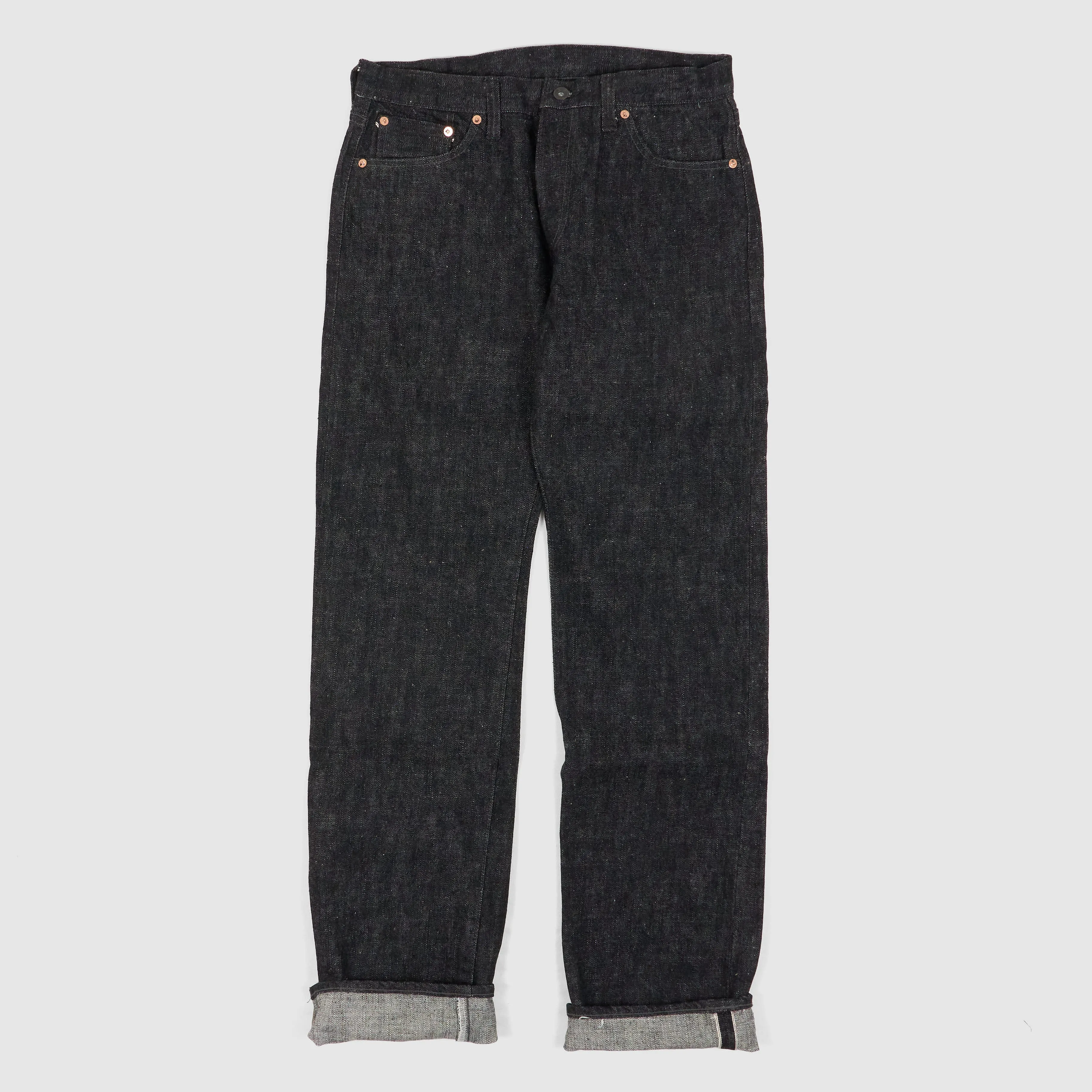 Samurai 5-Pocket Black Denim Selvage Jeans "Model Zero" 17oz sold by DeeCee style
