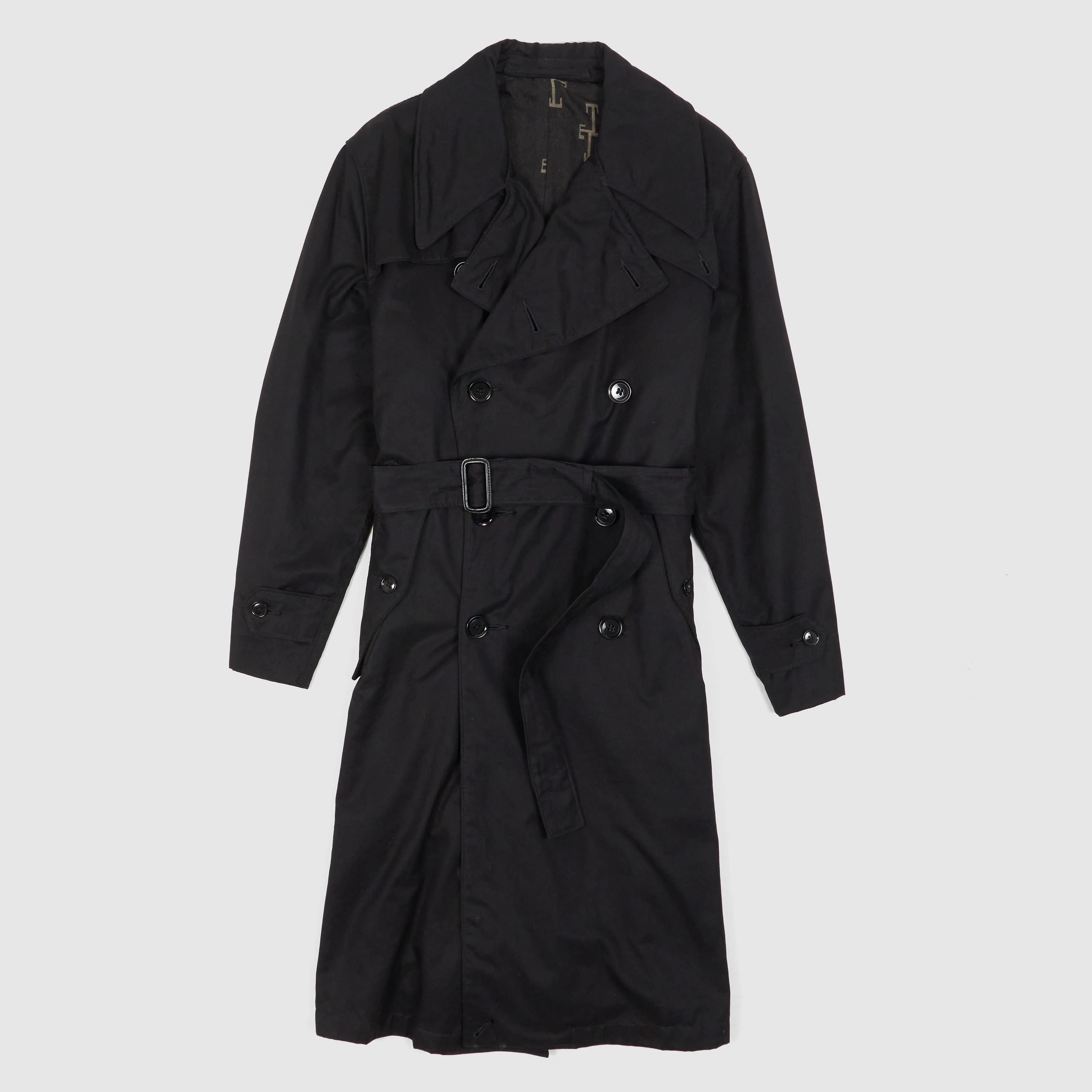 Black Sign Trench Coat sold by DeeCee style