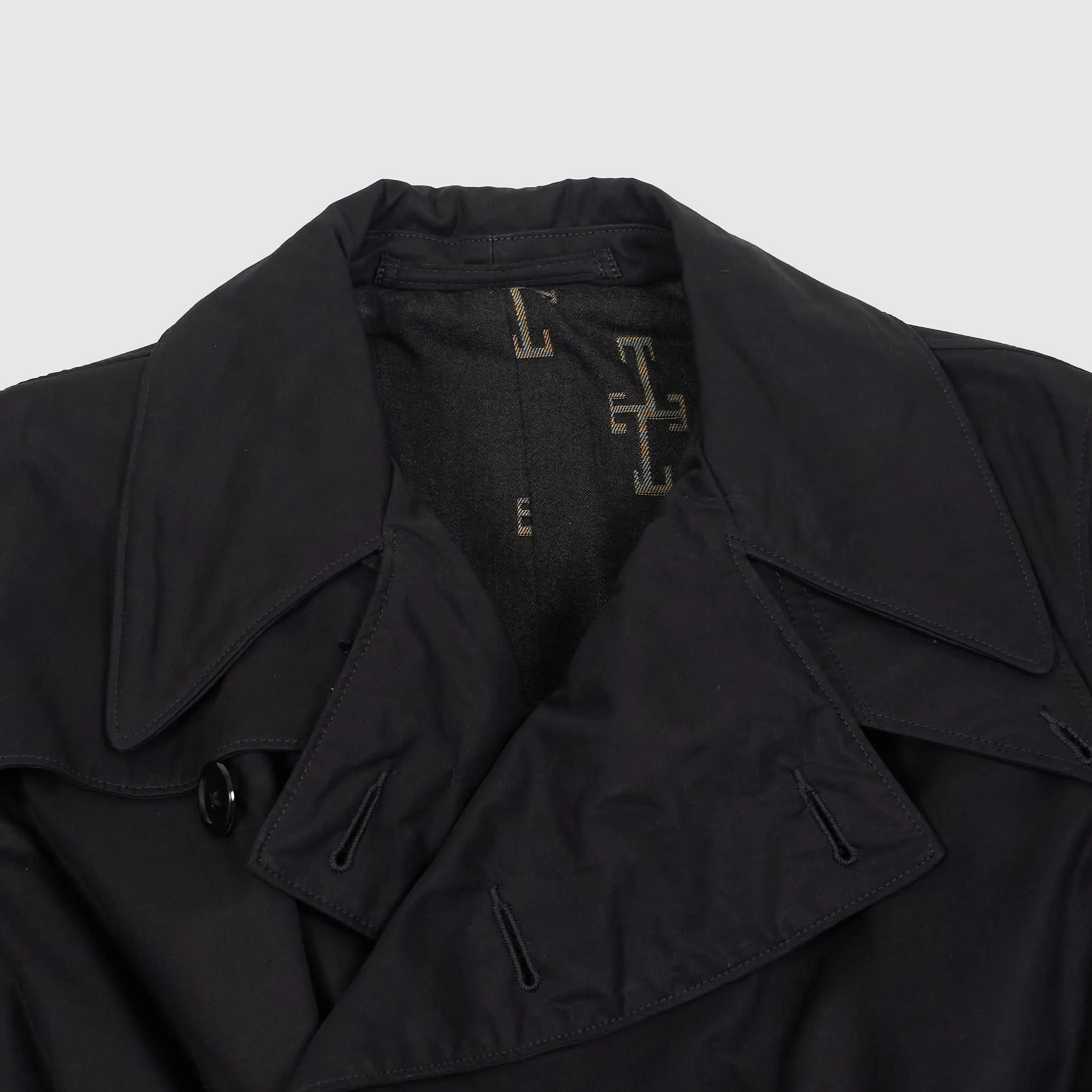 Black Sign Trench Coat sold by DeeCee style product image thumbnail 4