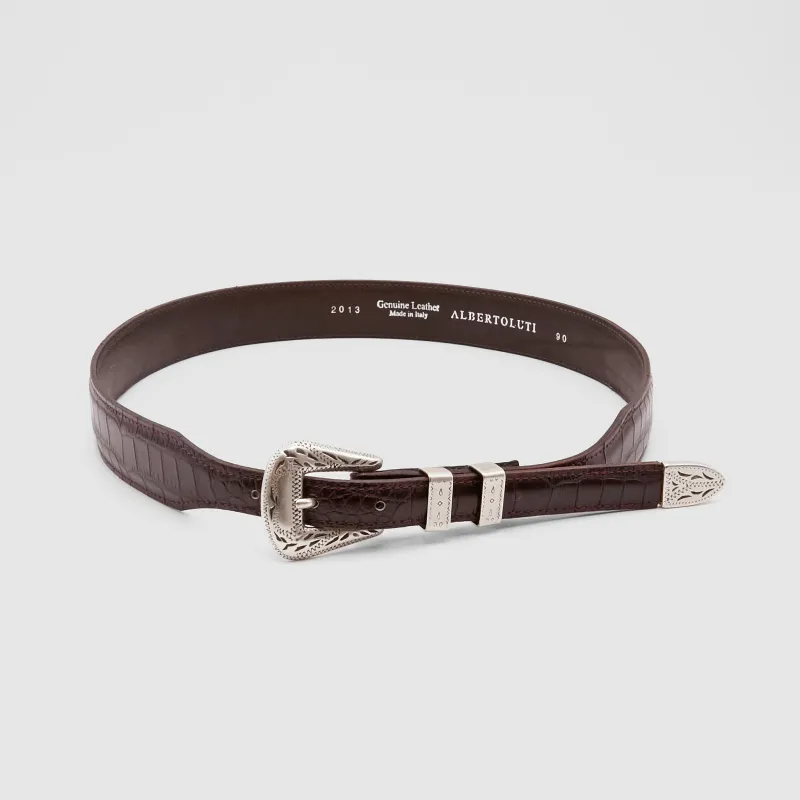 DeeCee style x Alberto Luti Kroko Belt sold by DeeCee style